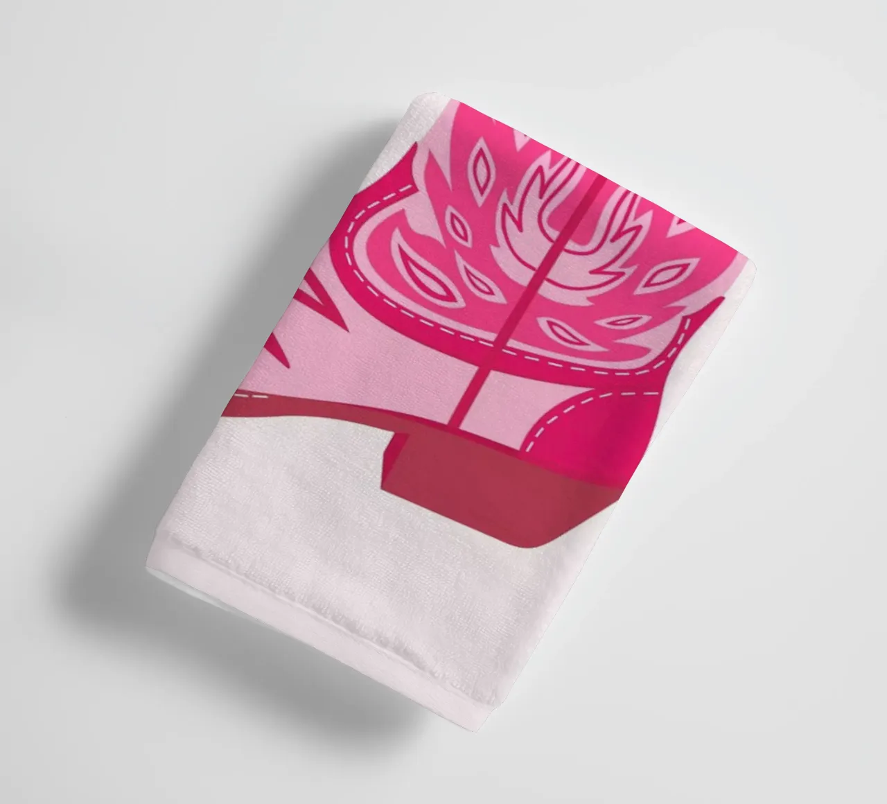 Stylish pink cowgirl boots towel by fltmfrance