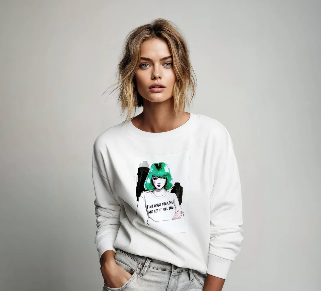 Bukowski felpa da Ina Stanimirova