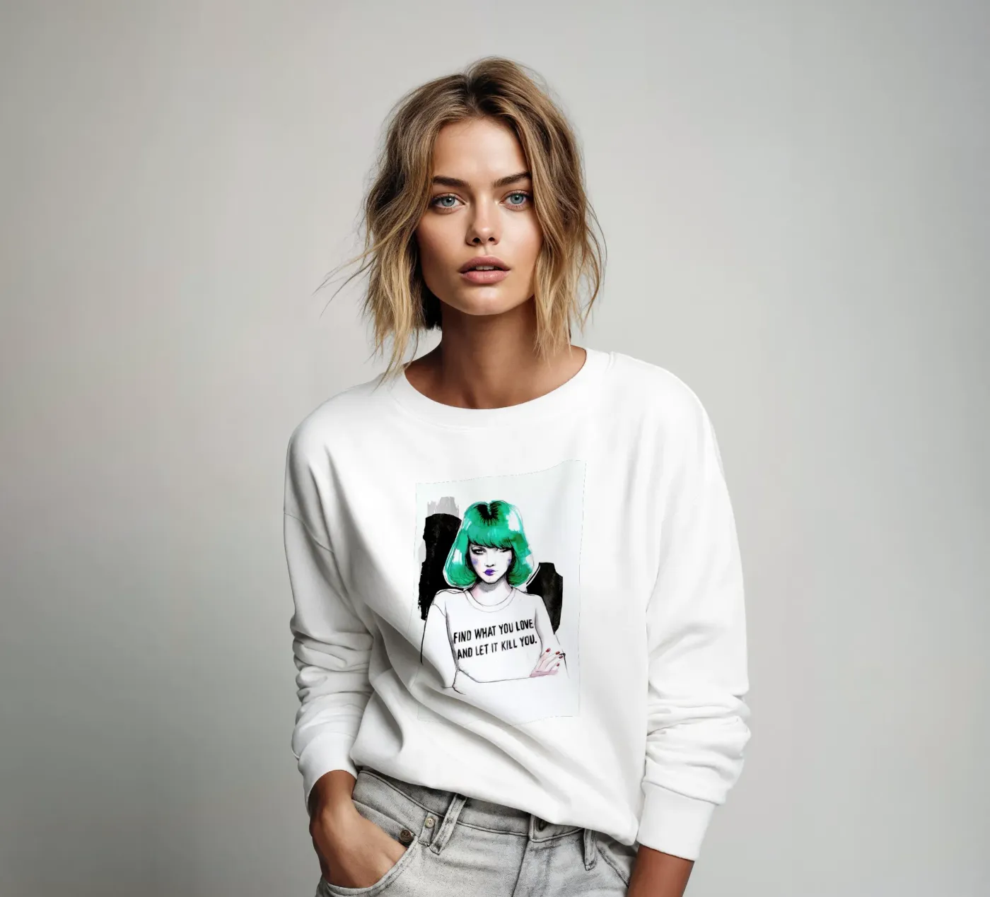 Bukowski felpa da Ina Stanimirova