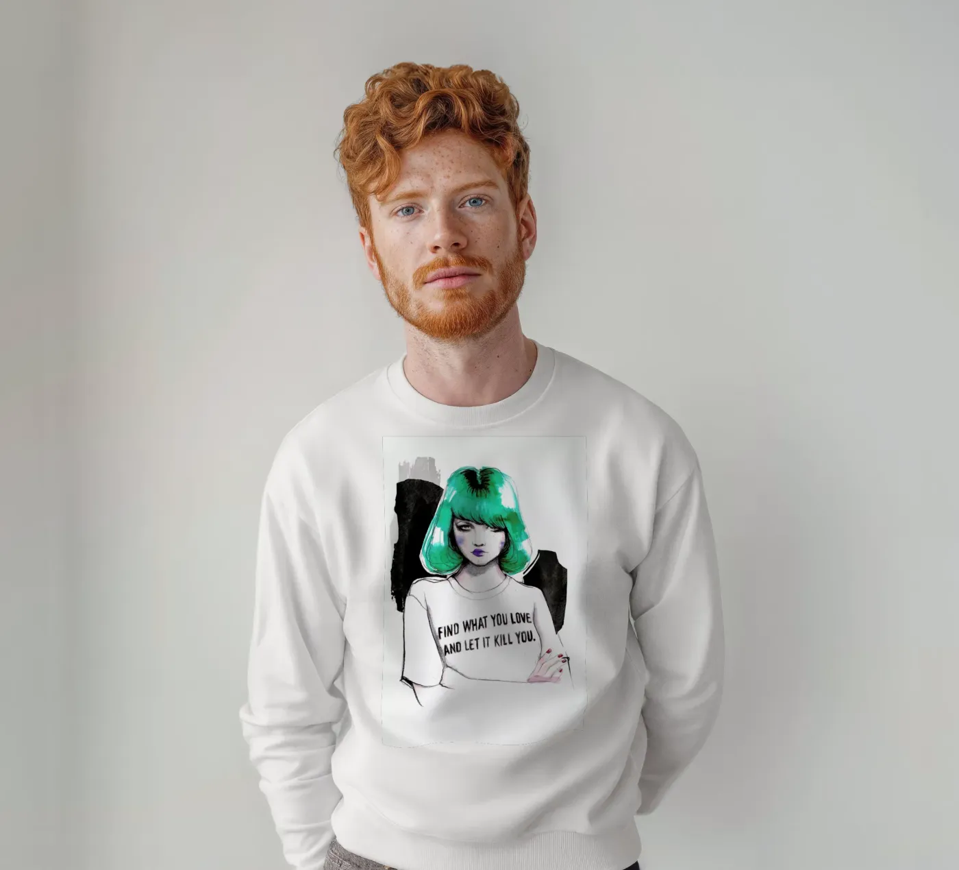 Bukowski felpa da Ina Stanimirova