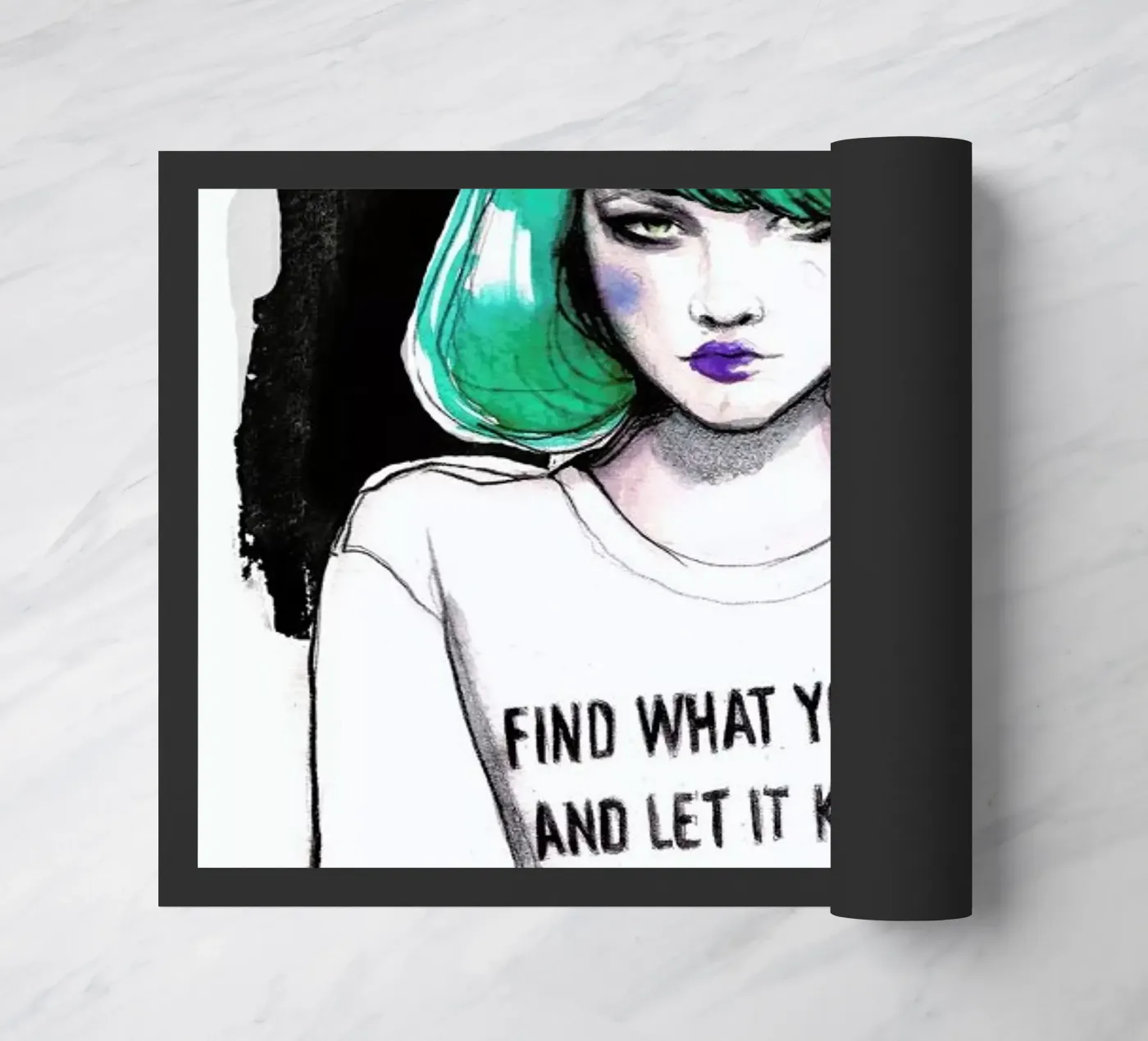 Bukowski deurmat van Ina Stanimirova