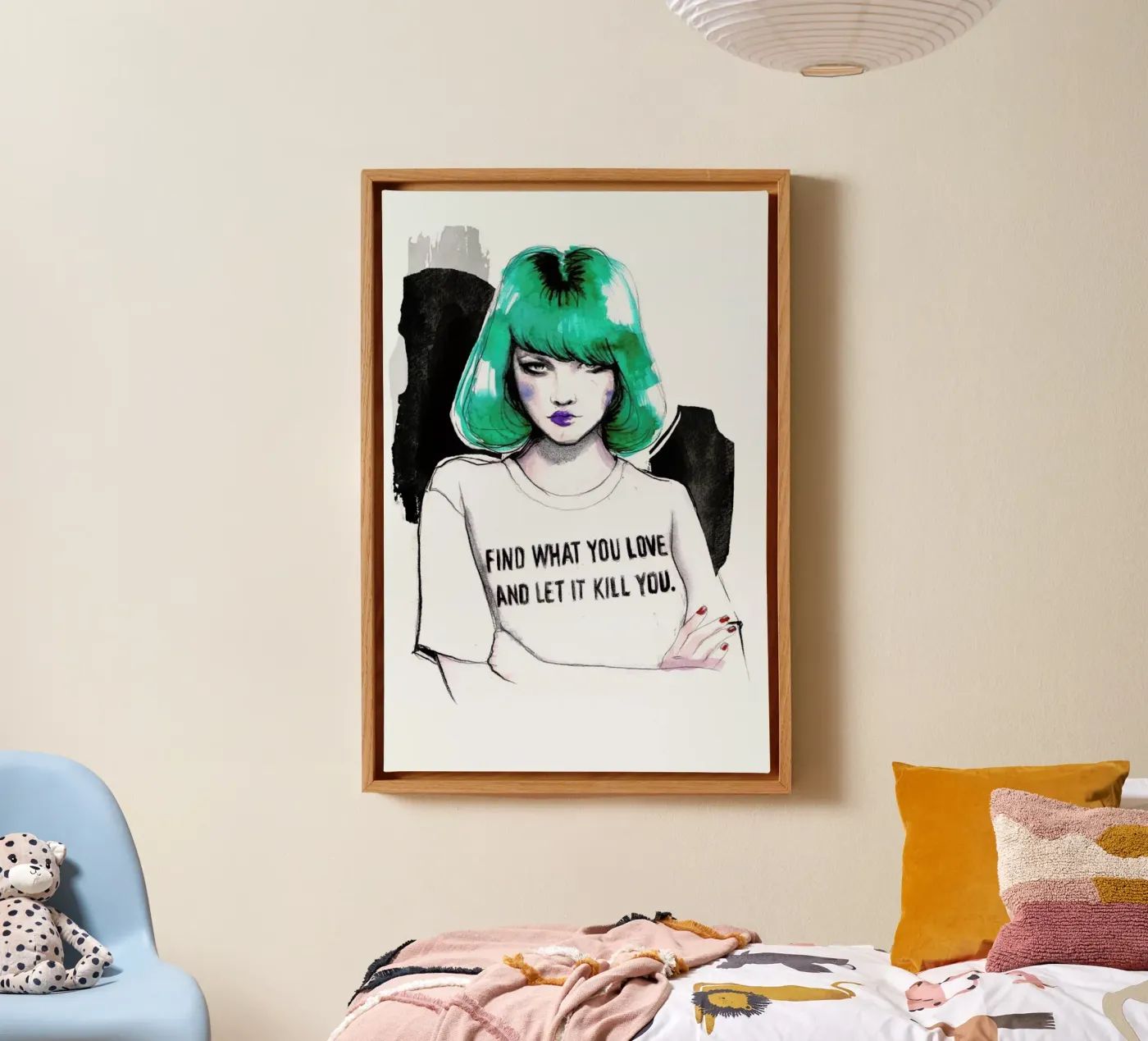 Bukowski canvas van Ina Stanimirova