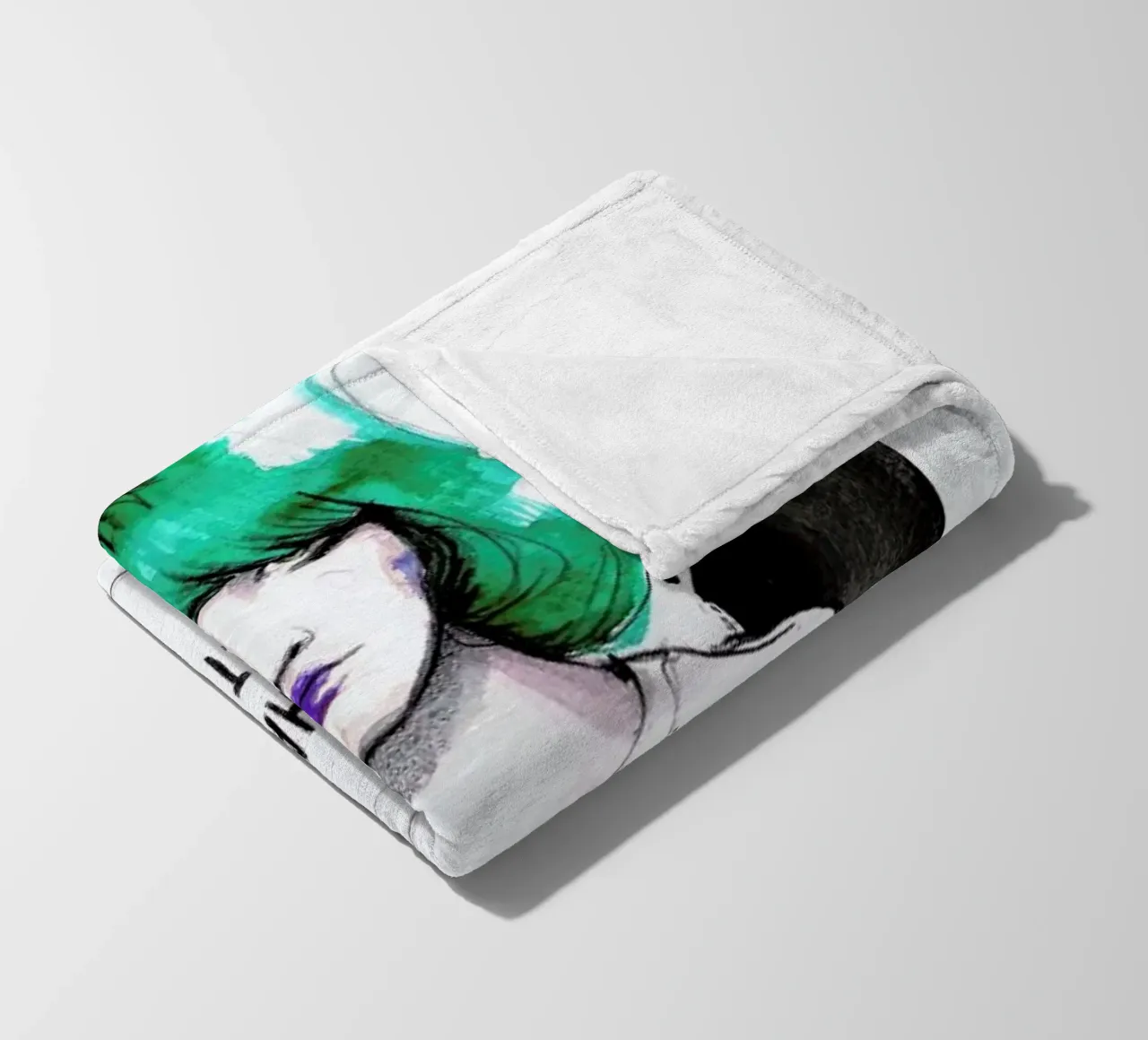 Bukowski Fleecedecke von Ina Stanimirova