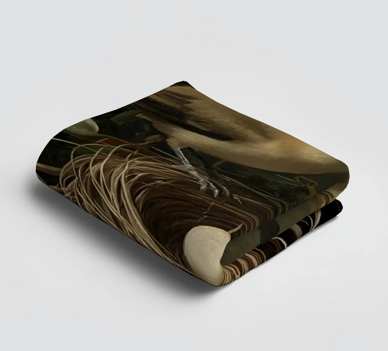 Gemälde von Vogelnest und Eiern auf Zweig Handtuch von DesignDoodle