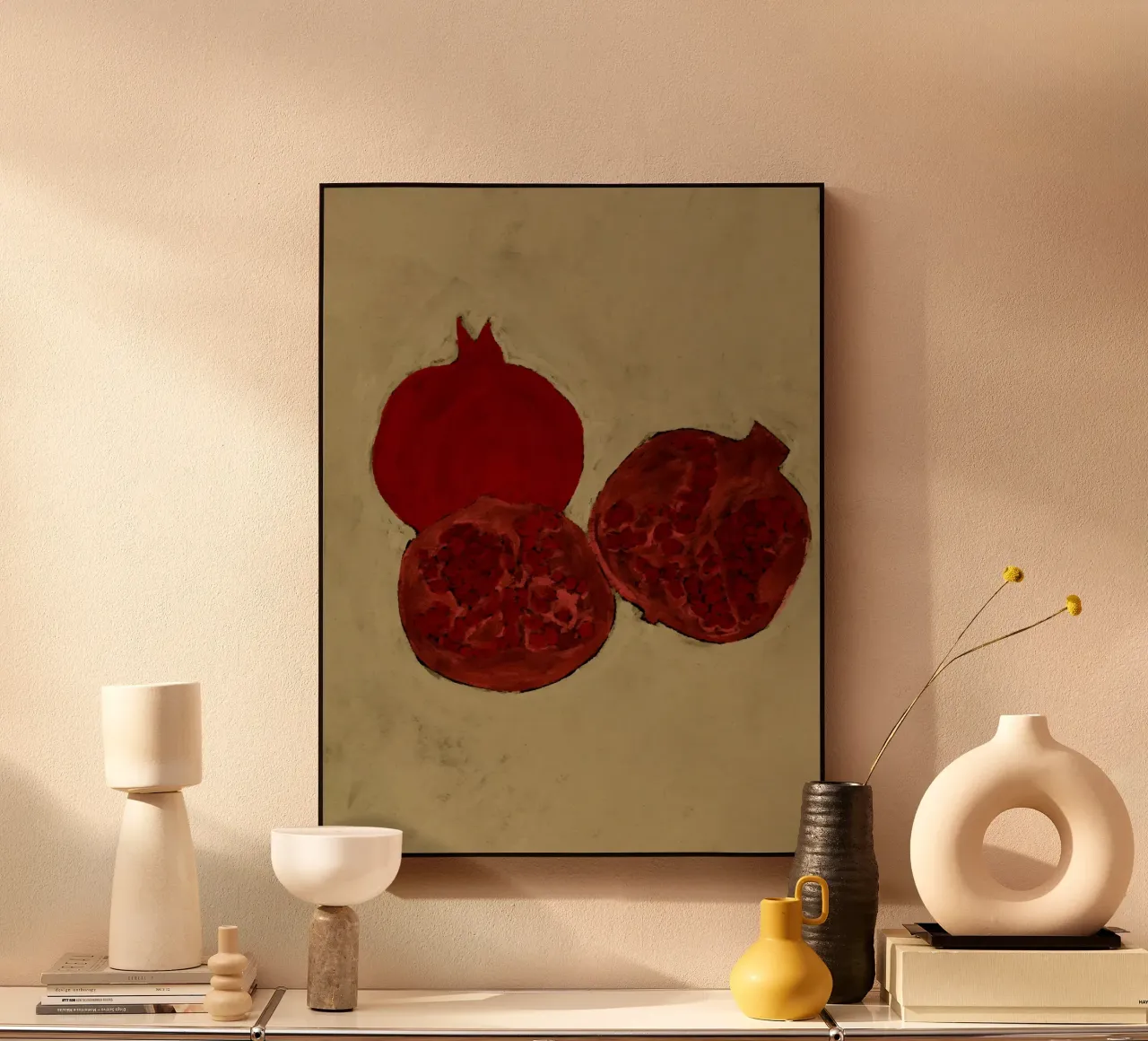 Winter Fruit acrylic glass by Shatha Al Dafai