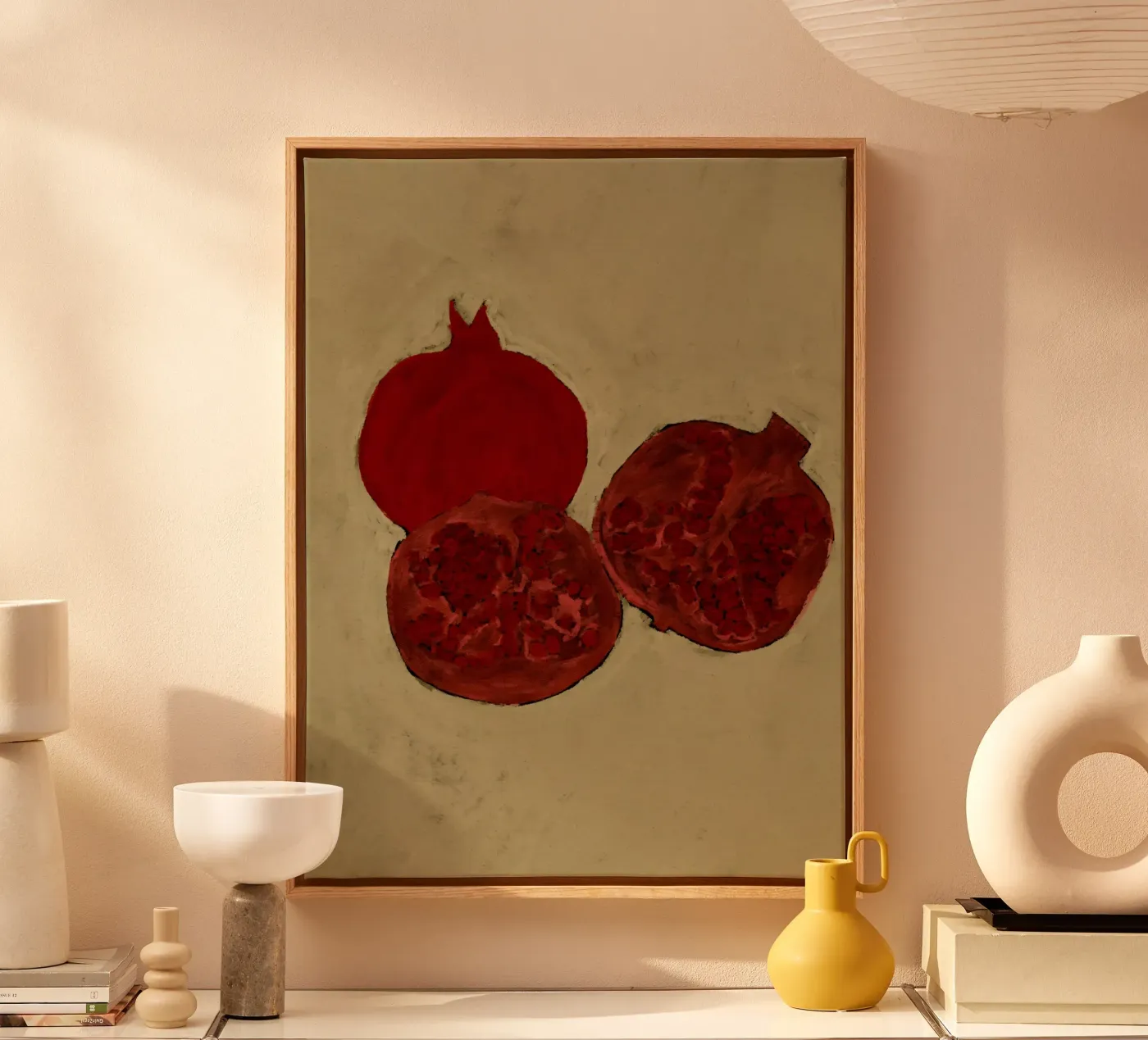 Winter Fruit canvas van Shatha Al Dafai