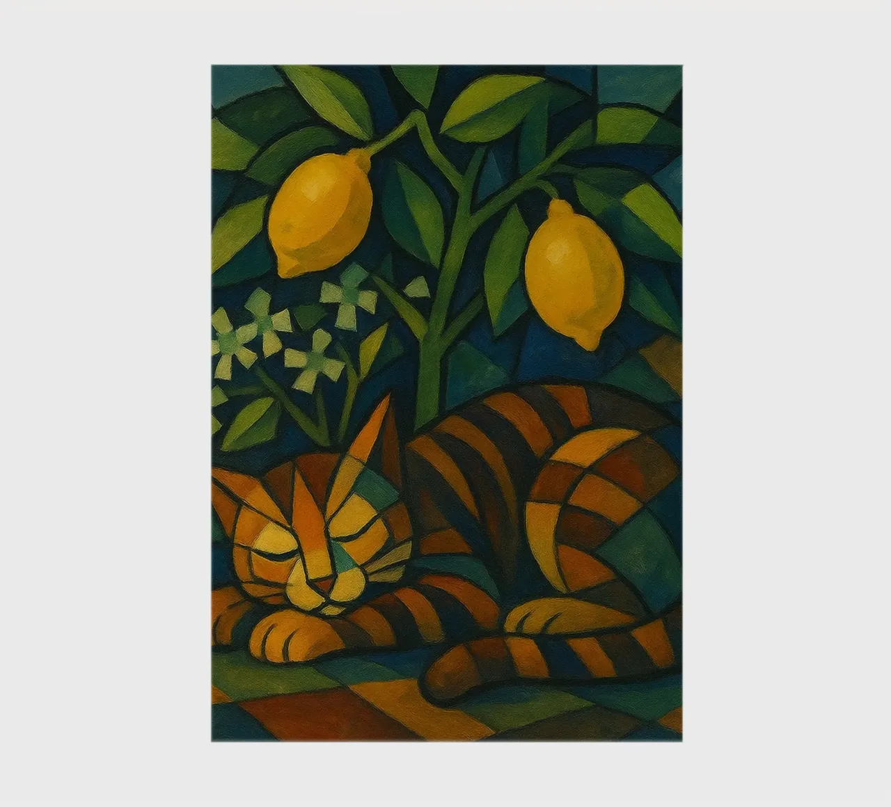 Sleeping Cat in Citrus Shade diario da LemonCat Studio