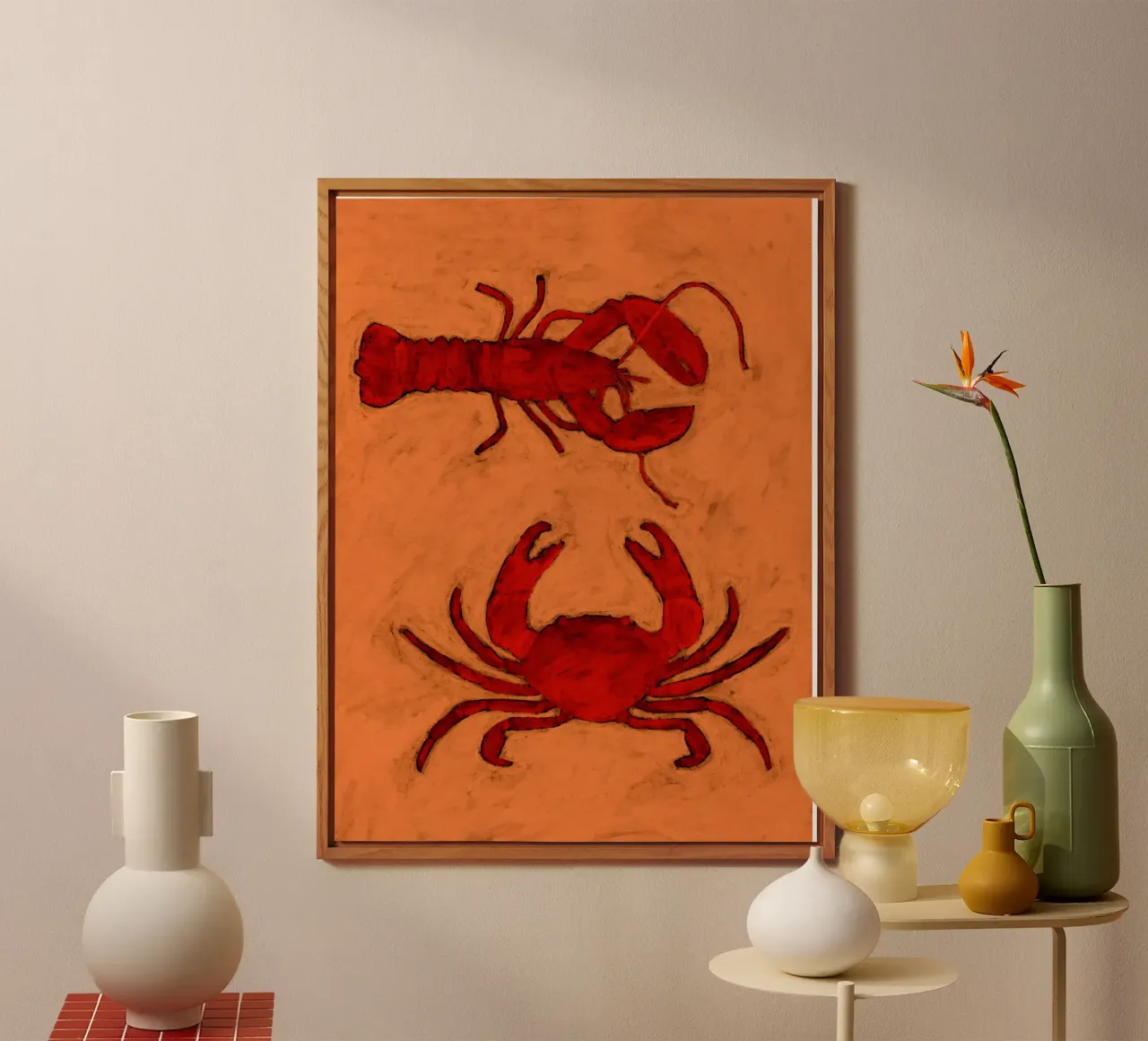 Coastal Creatures alluminio dibond da Shatha Al Dafai