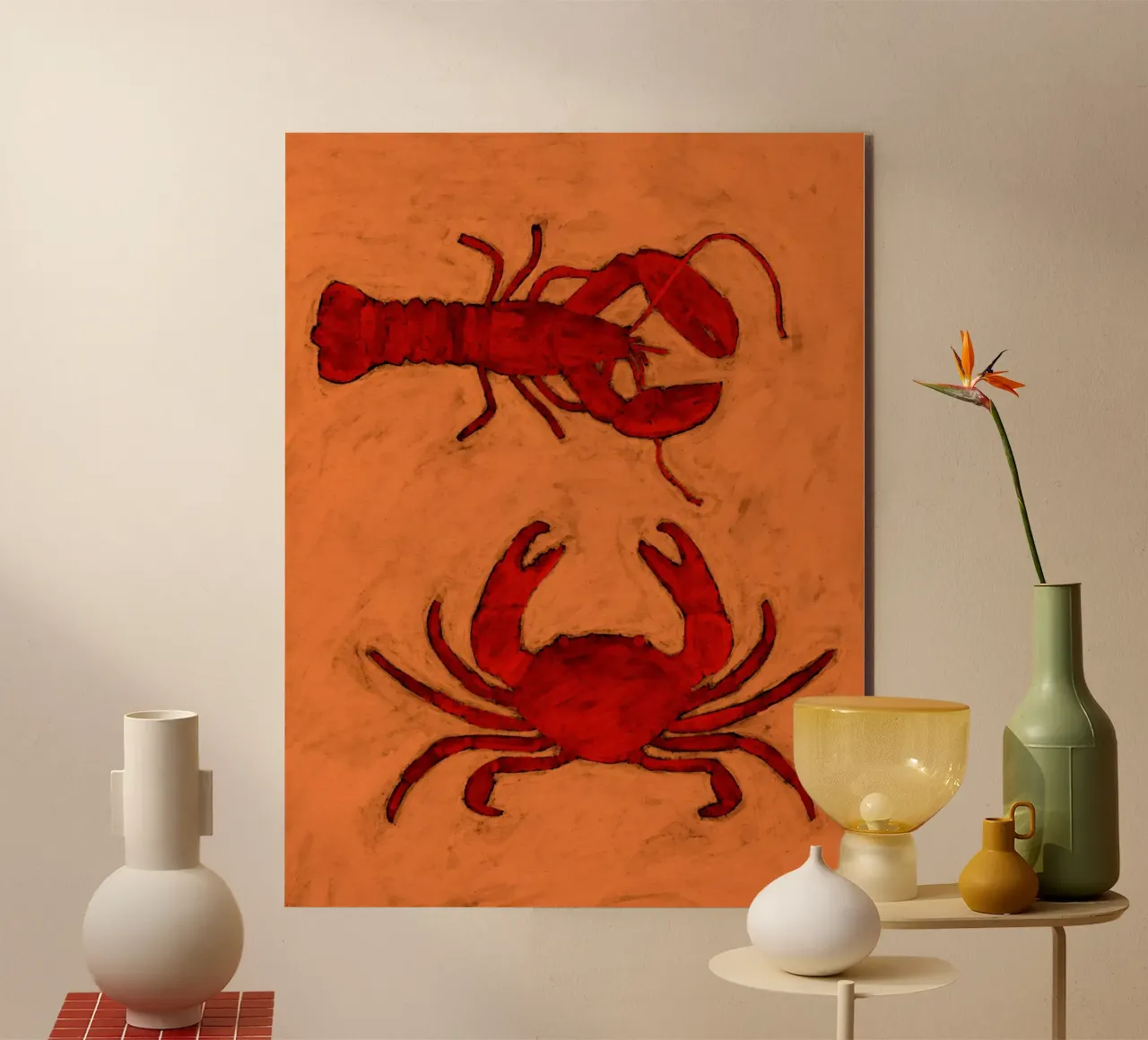 Coastal Creatures alluminio dibond da Shatha Al Dafai