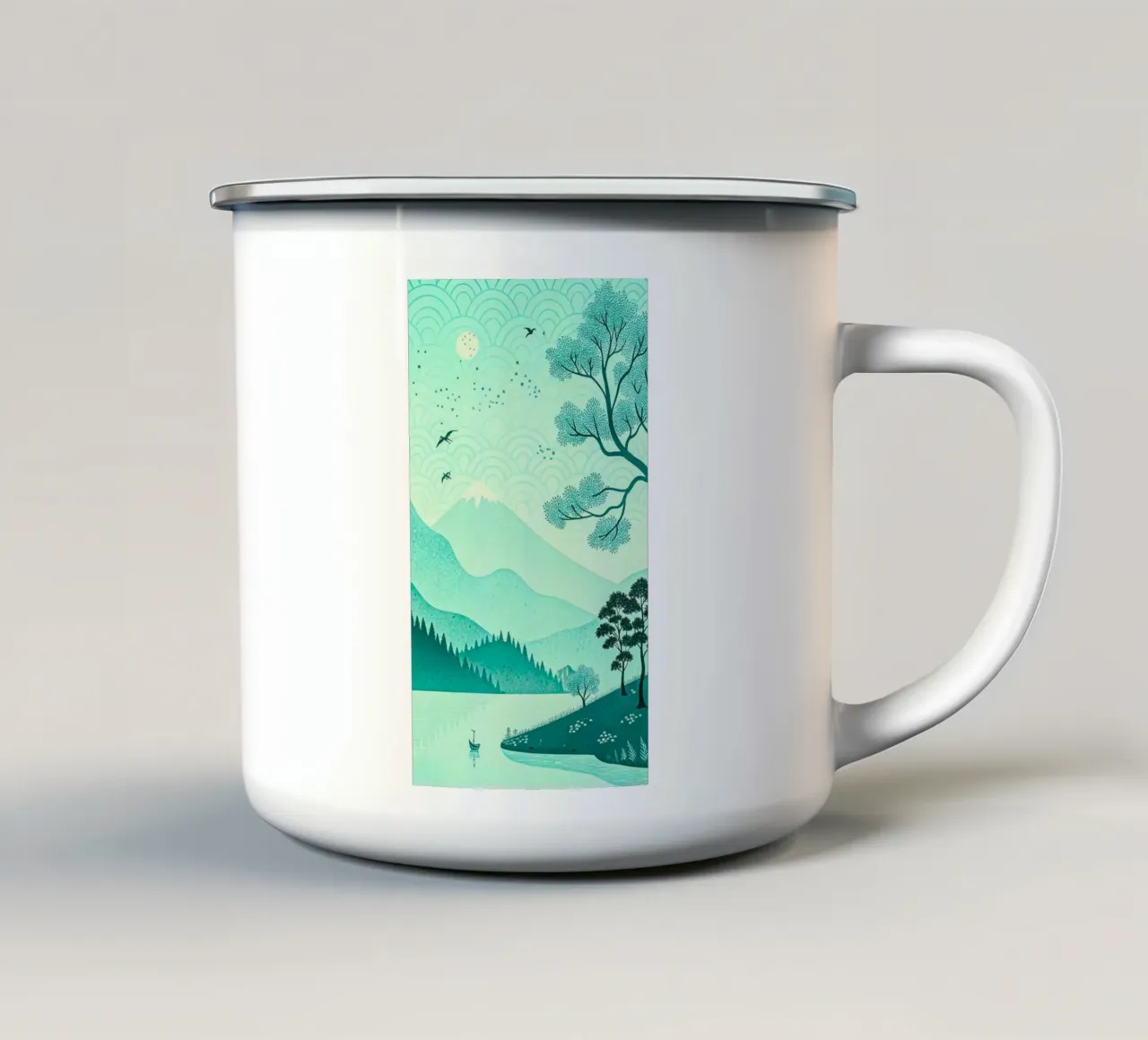 grass hillside tazza in smalto da Histrol