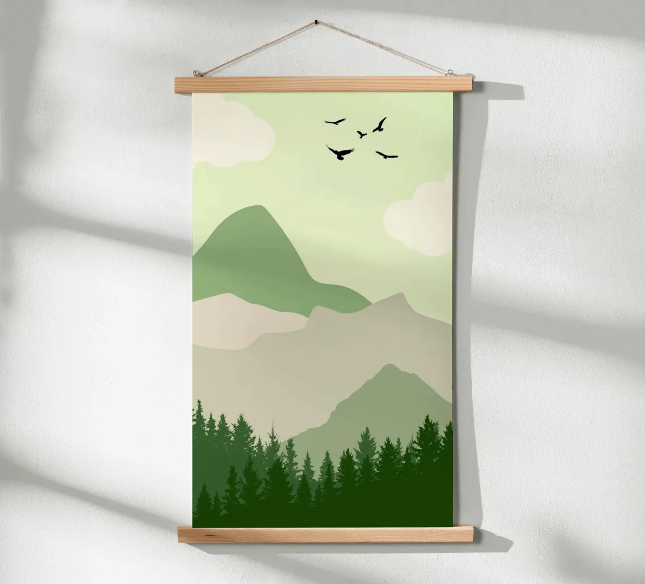 peaceful scenery poster con telaio in alluminio da Histrol