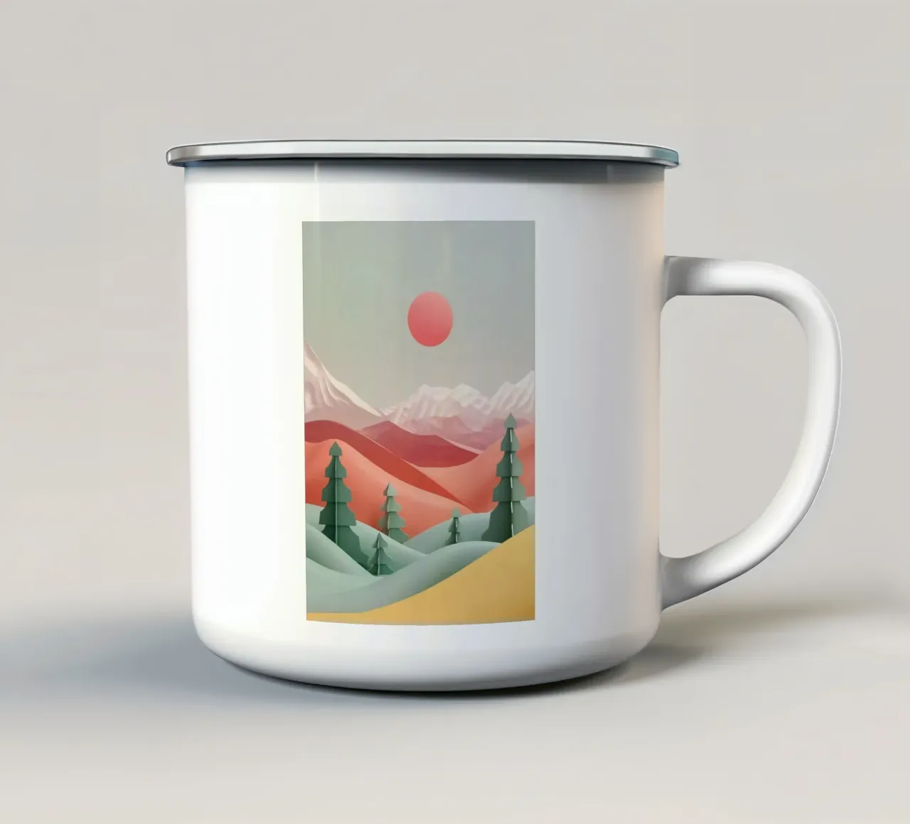nature valleys forest tazza in smalto da Histrol