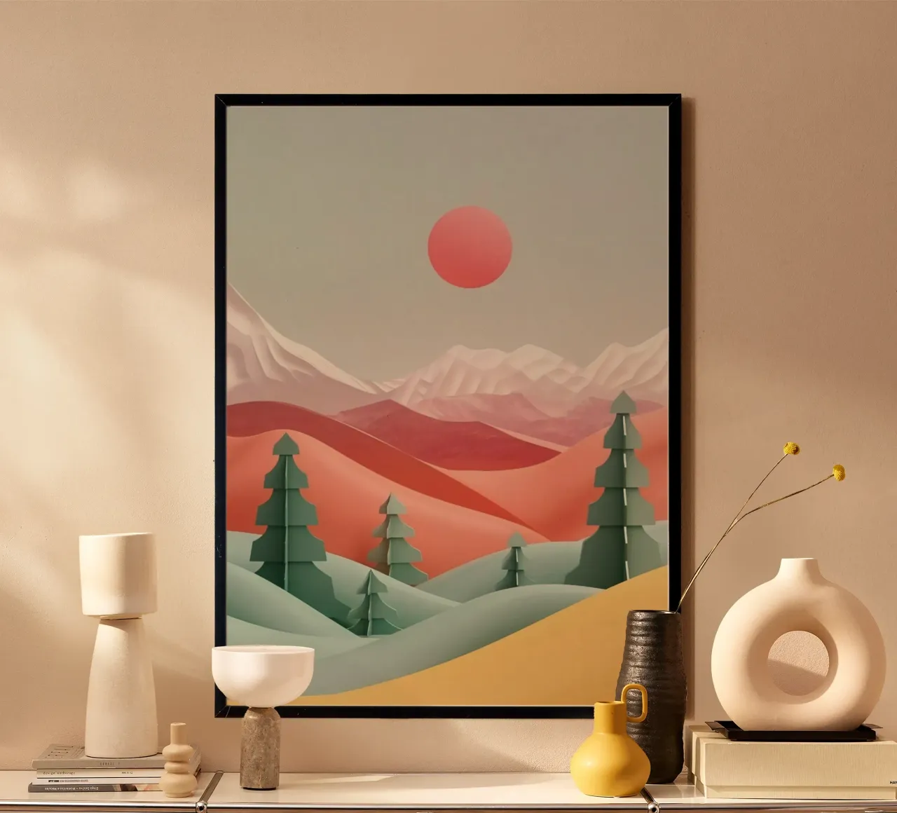nature valleys forest poster con telaio in legno da Histrol