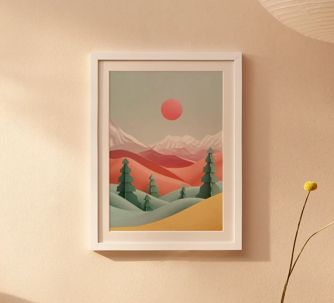 nature valleys forest poster con telaio in legno da Histrol