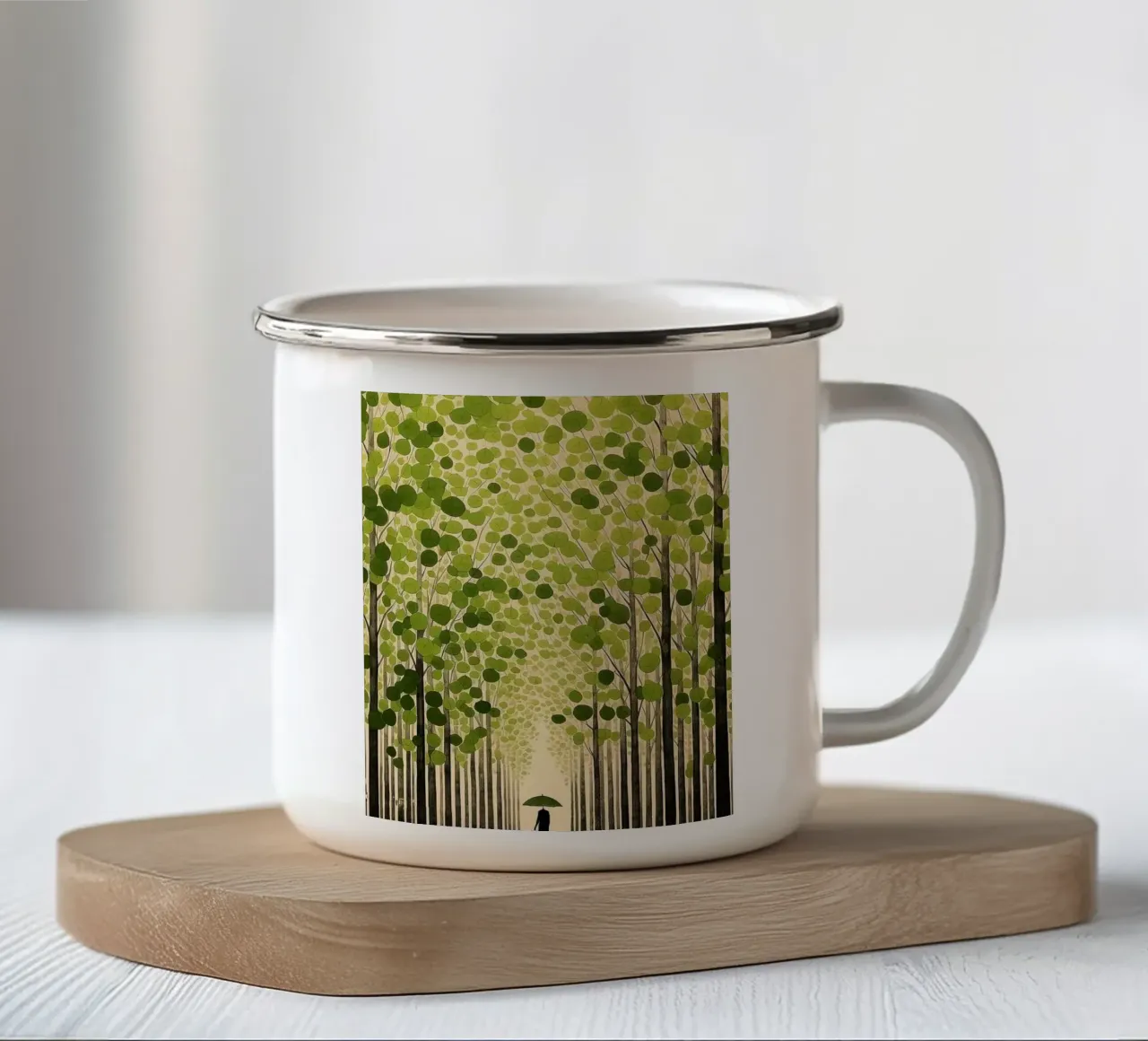 canopy silhouette tazza in smalto da Histrol