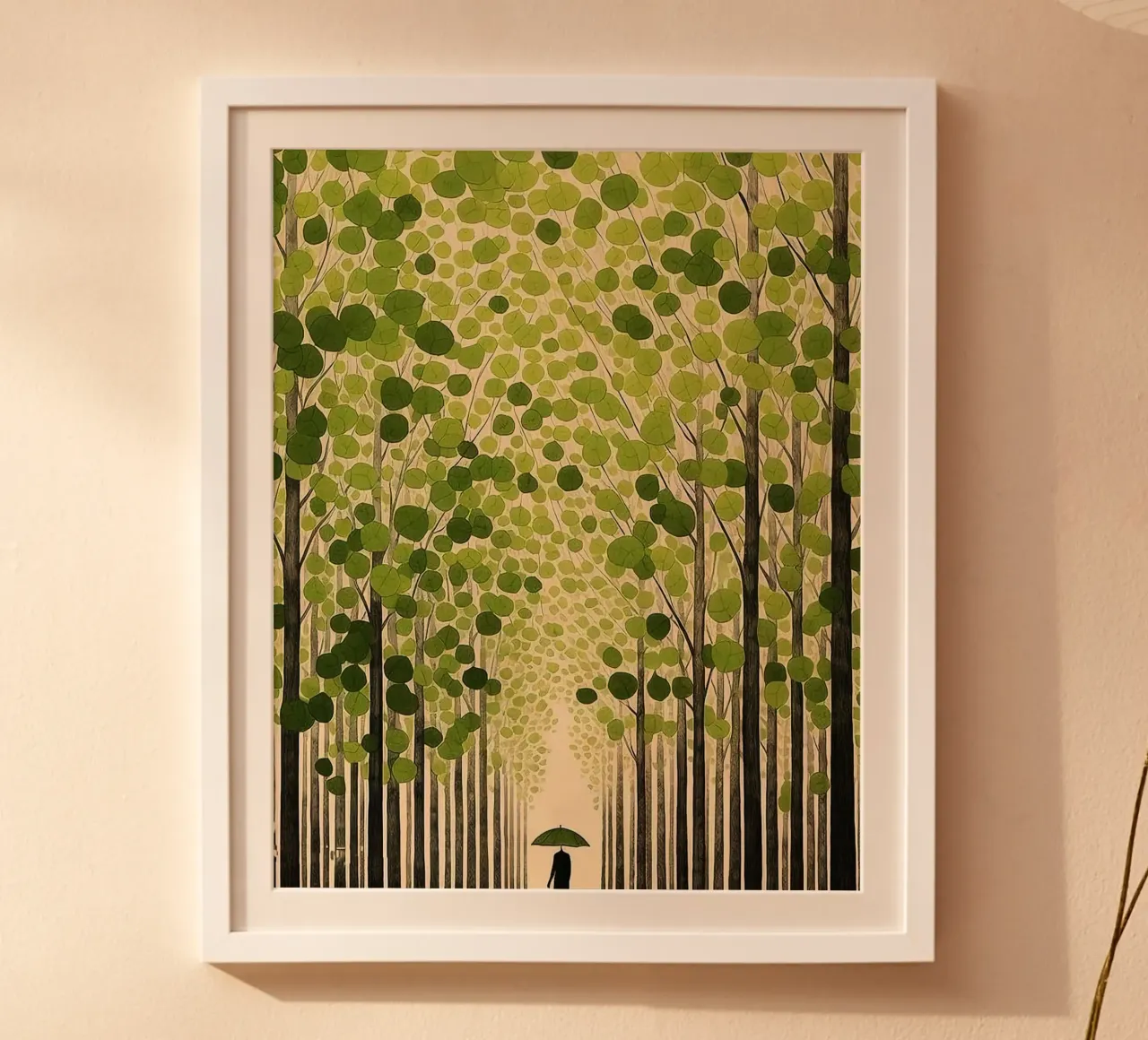 canopy silhouette poster con telaio in alluminio da Histrol