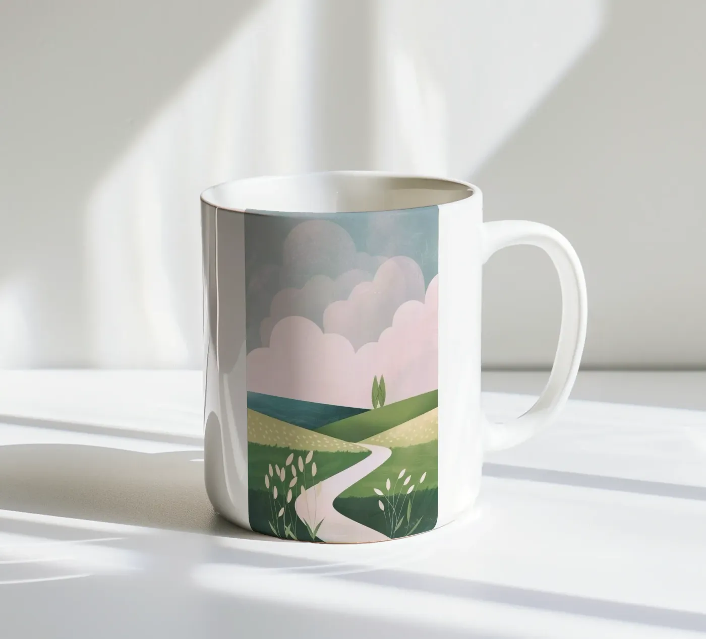 tranquility vegetation ceramic mug by Histrol