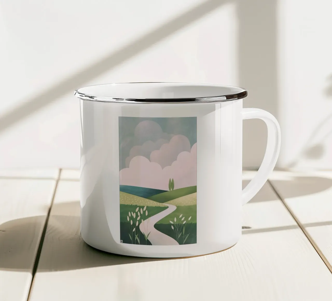 tranquility vegetation tazza in smalto da Histrol