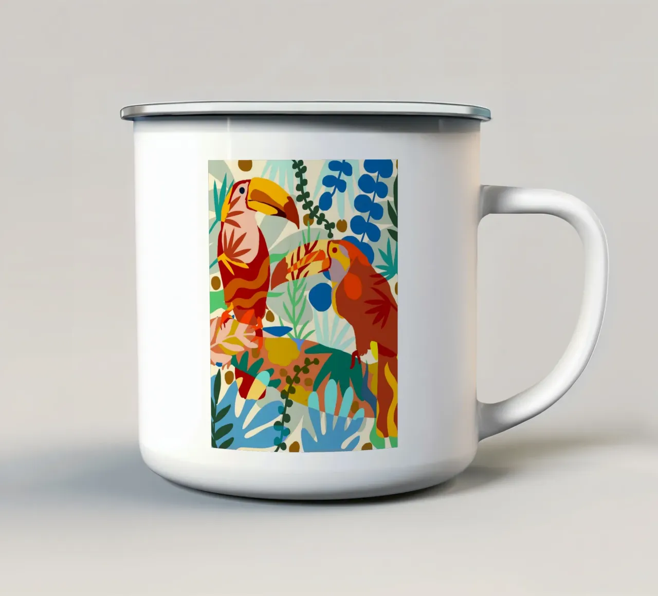 Il tucano del mio amore tazza in smalto da 83oranges