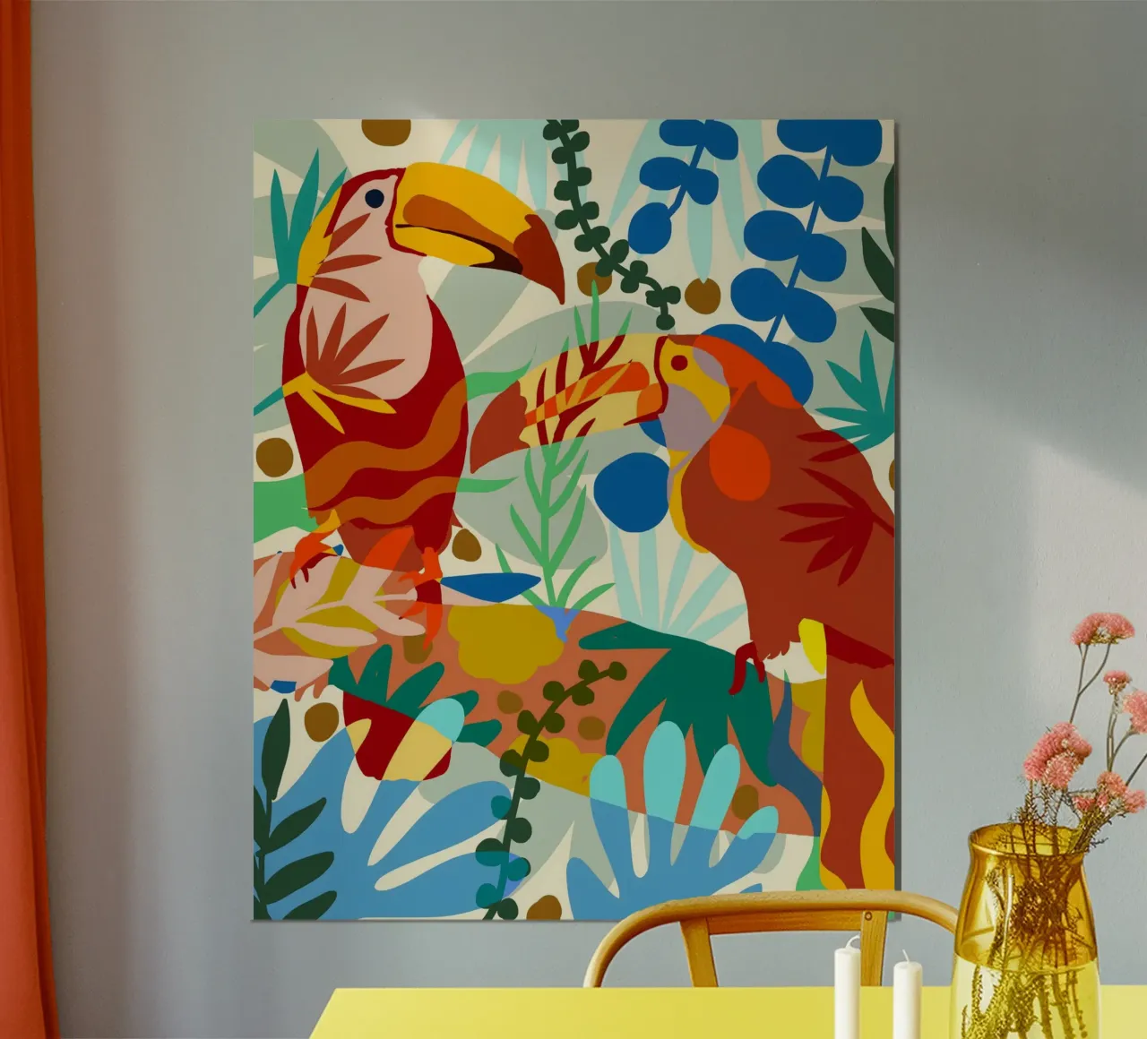 Il tucano del mio amore poster con telaio in alluminio da 83oranges