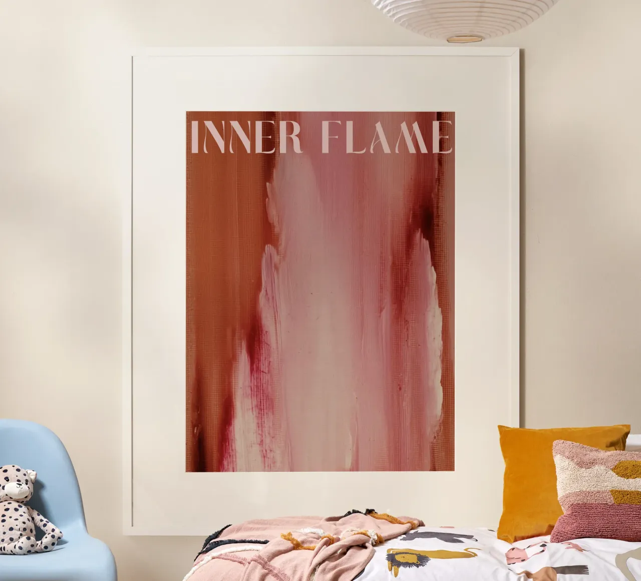 Soft Poems No 02 poster con telaio in legno da treechild