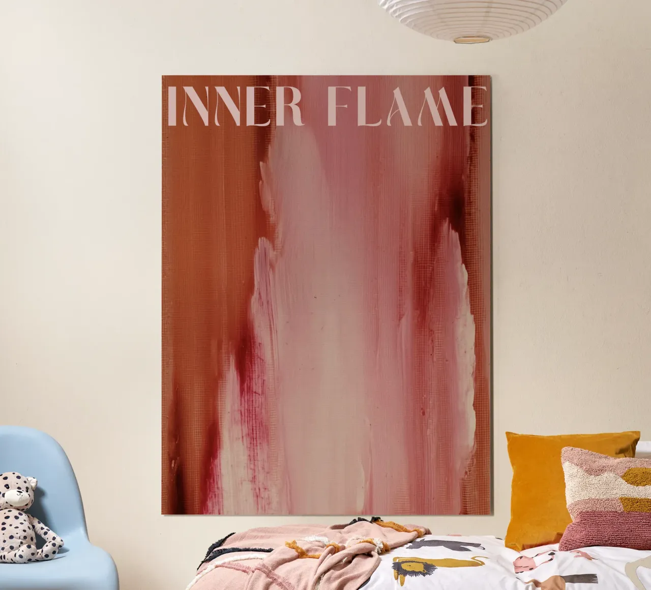 Soft Poems No 02 poster con telaio in legno da treechild