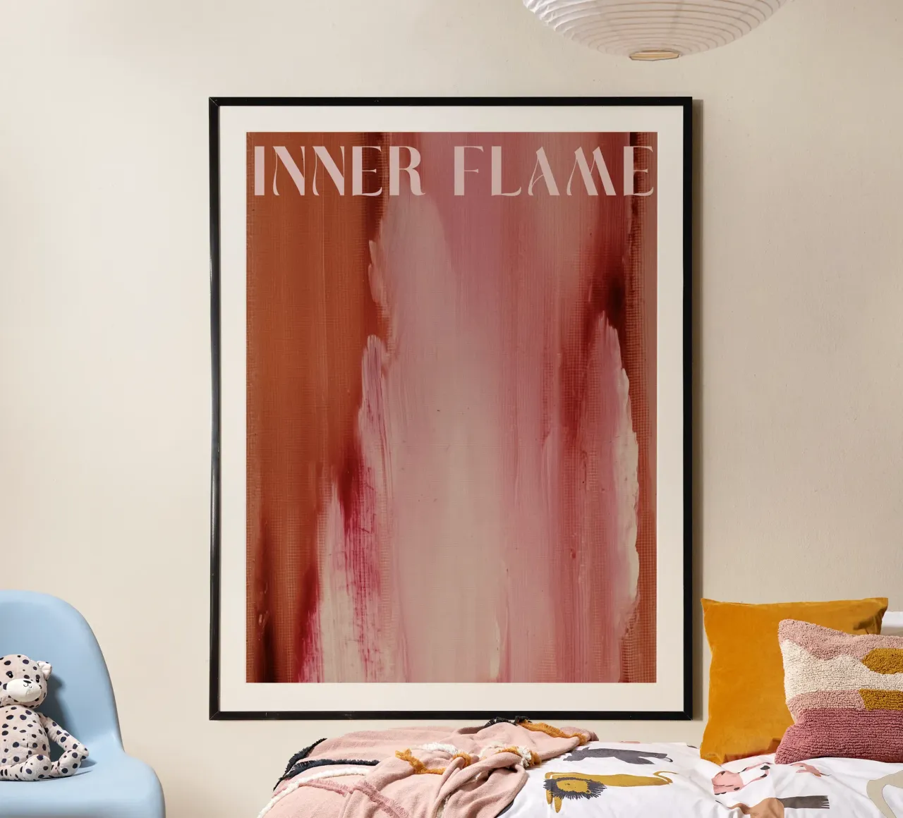 Soft Poems No 02 poster con telaio in legno da treechild