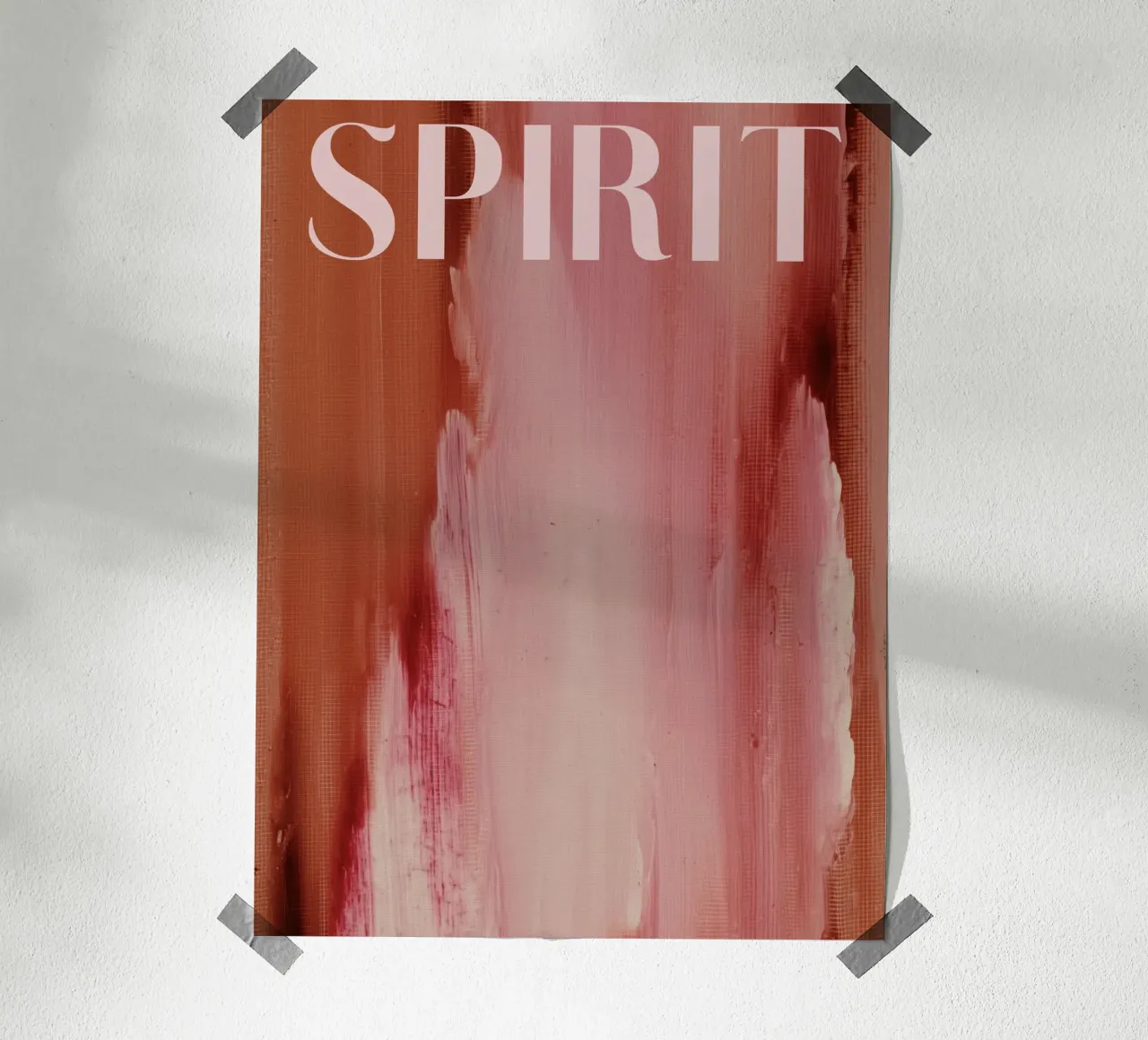 Soft Poems No 03 poster con telaio in legno da treechild