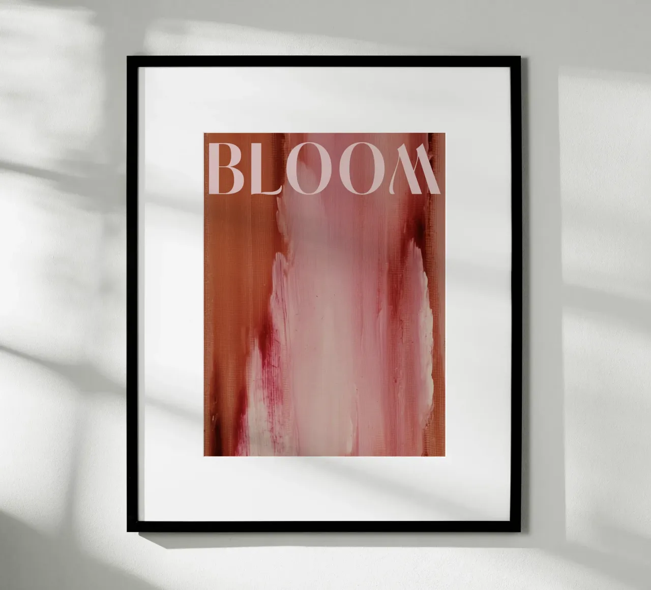 Soft Poems No 04 poster con telaio in legno da treechild