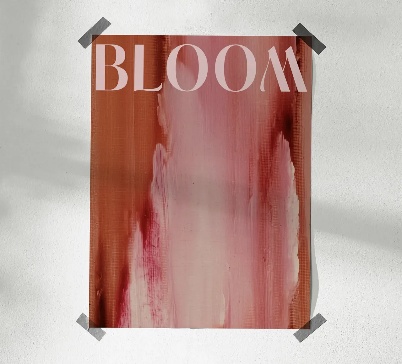 Soft Poems No 04 poster con telaio in legno da treechild