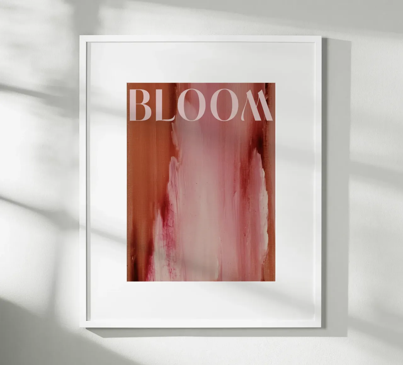 Soft Poems No 04 poster con telaio in legno da treechild