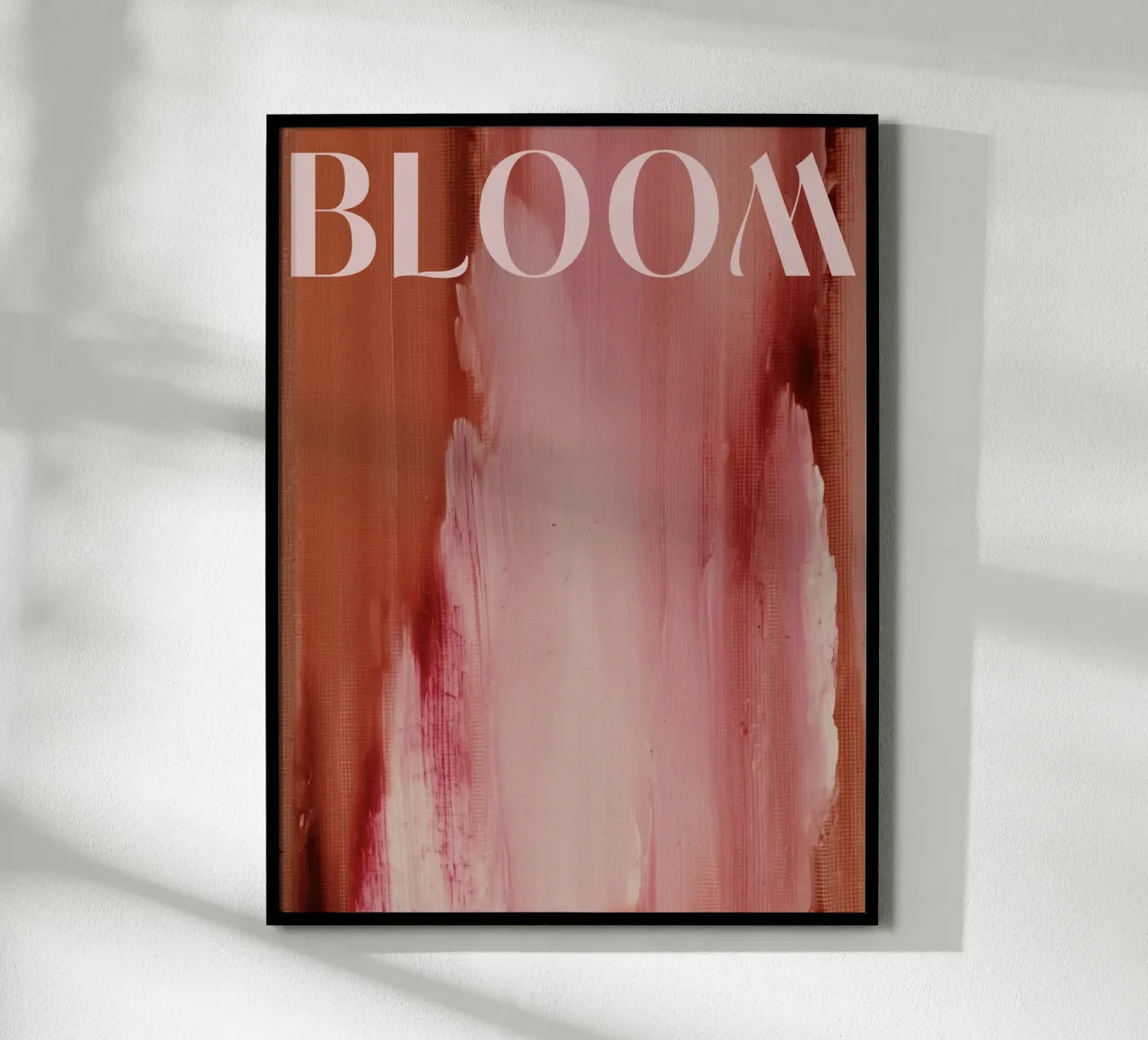 Soft Poems No 04 poster con telaio in legno da treechild