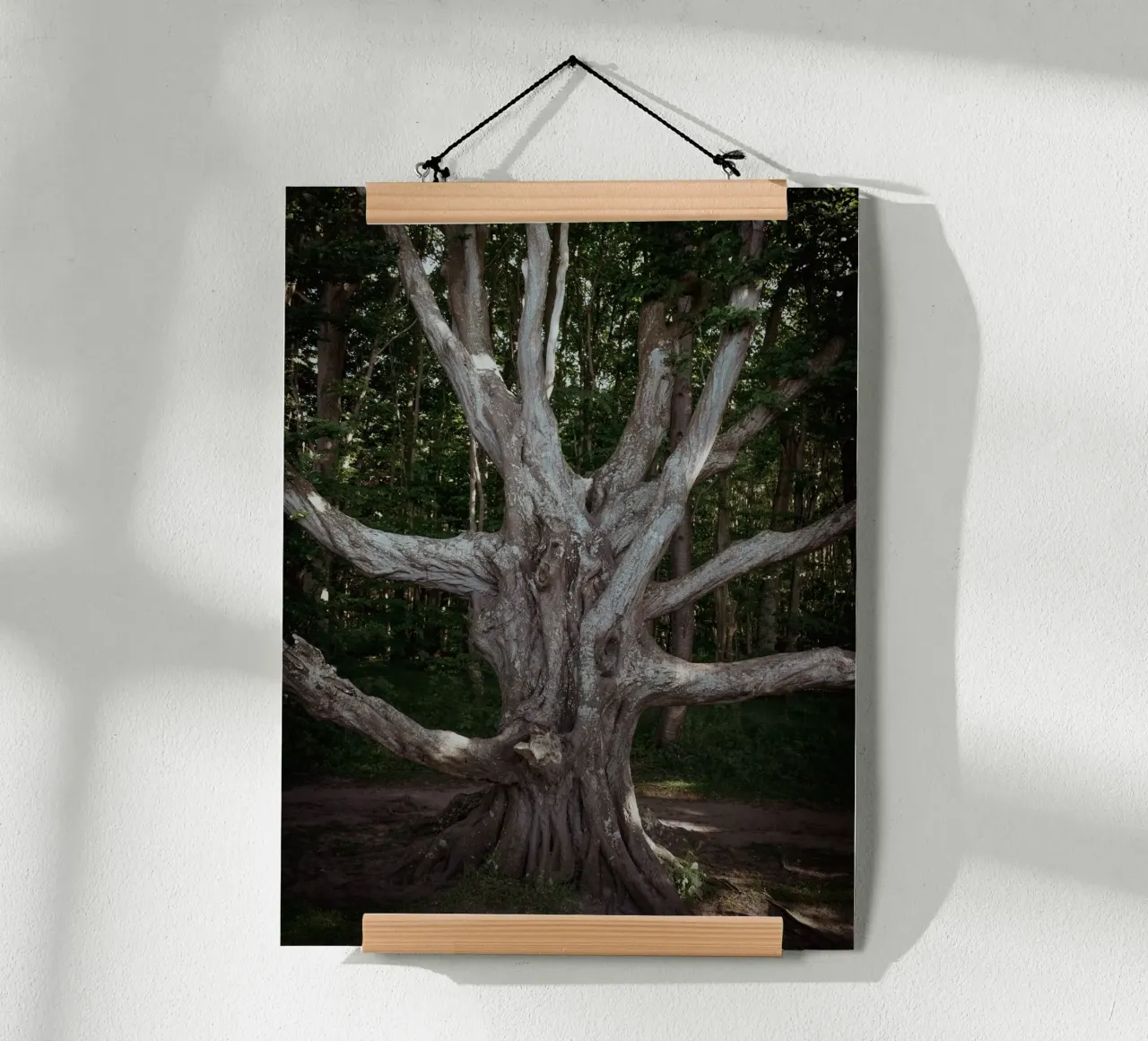 Porta d'accesso all'altro mondo poster con telaio in legno da Janine Sommer Fotografie