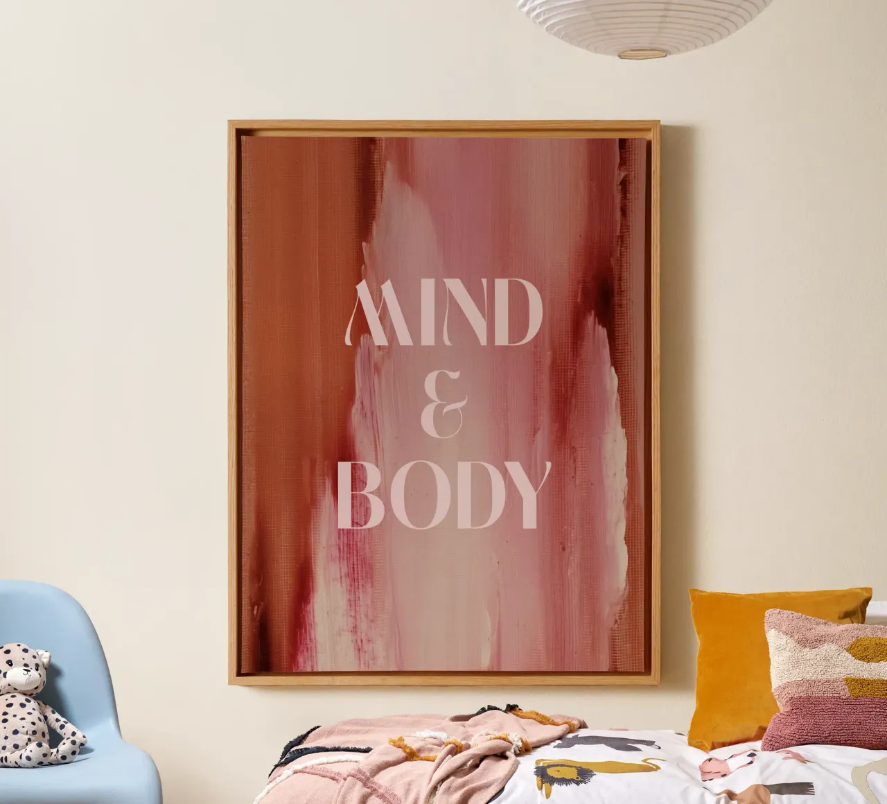 Soft Poems No 07 canvas met Baklijst van treechild