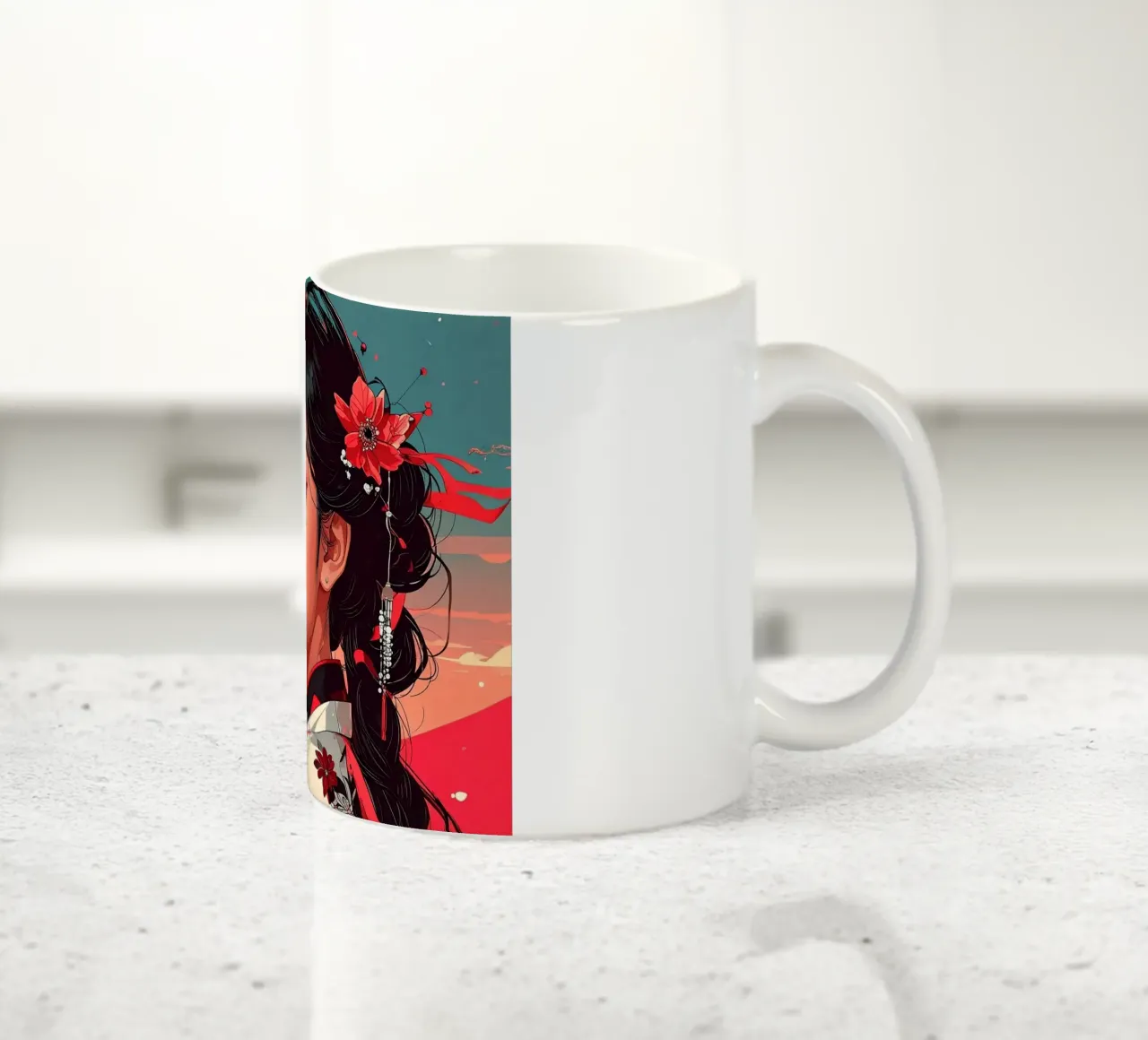 Donne Giappone Pop tazza in ceramica da pixel