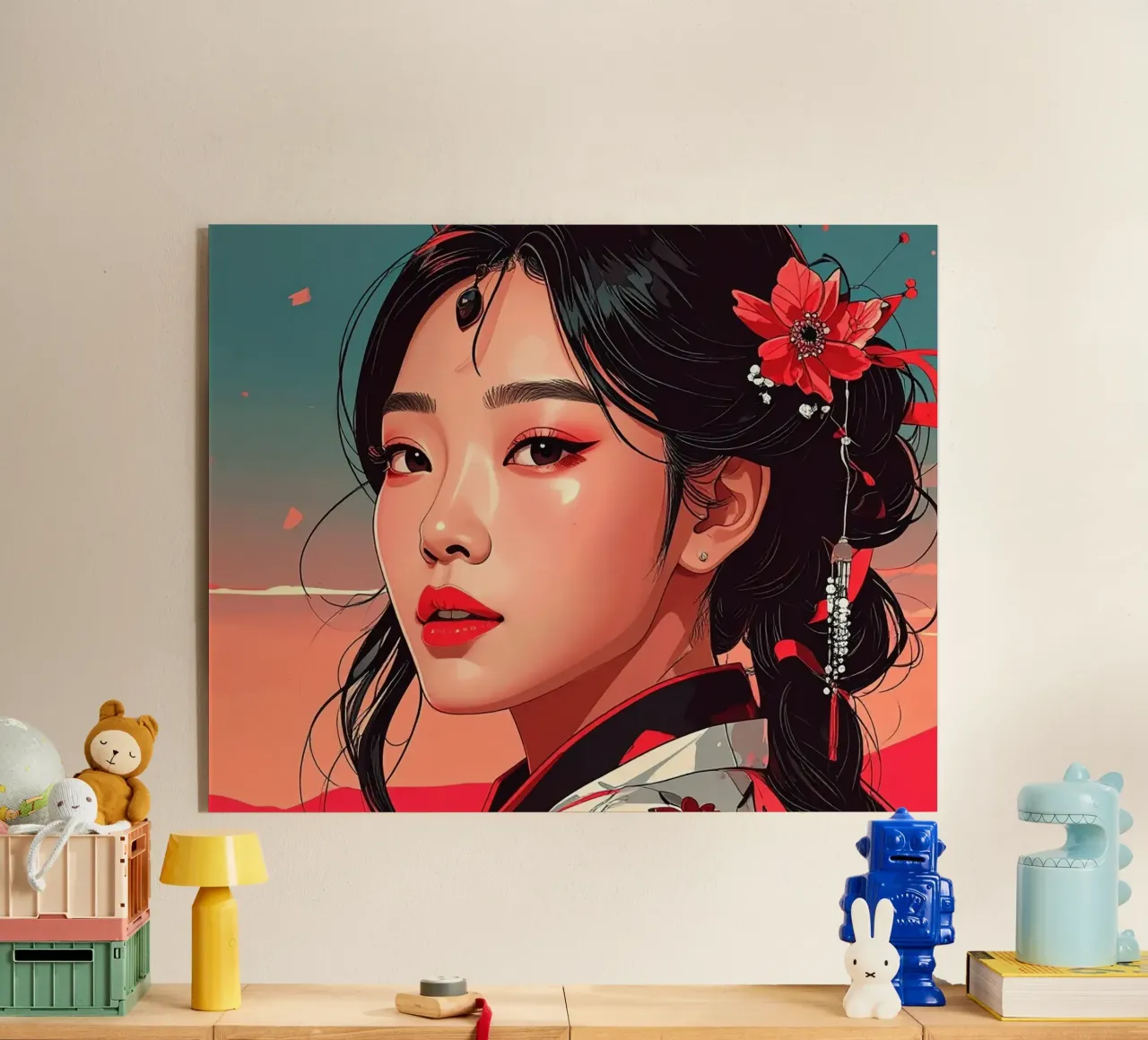 Donne Giappone Pop plexiglass da pixel