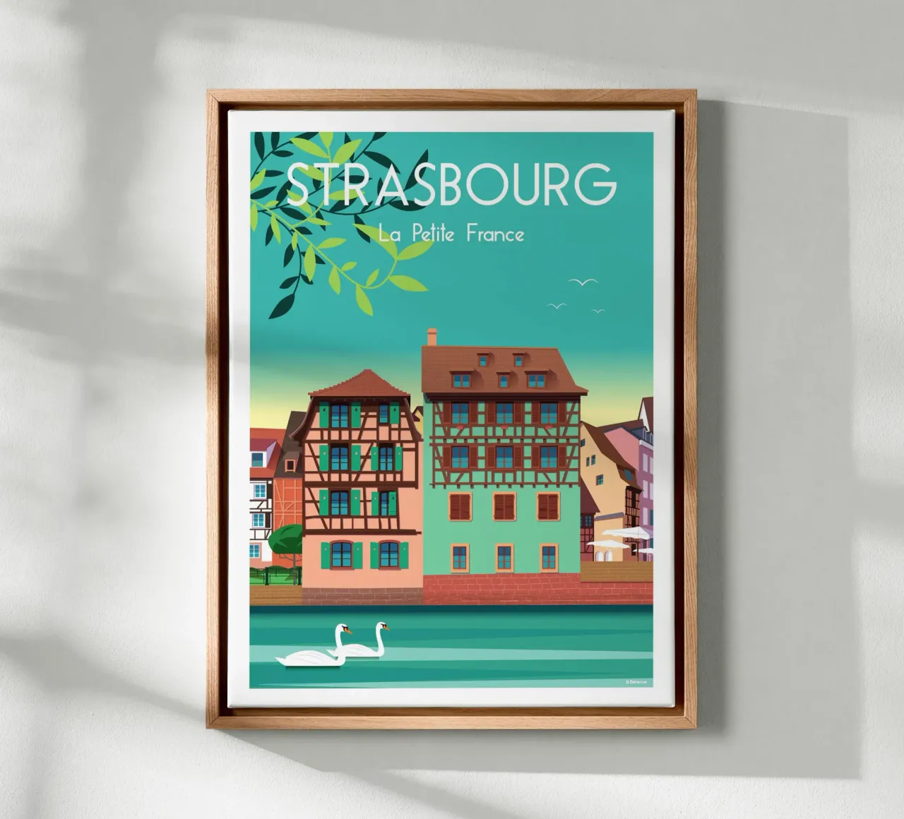 STRASBURGO tela con Cornice a cassetta da Raphaël Delerue