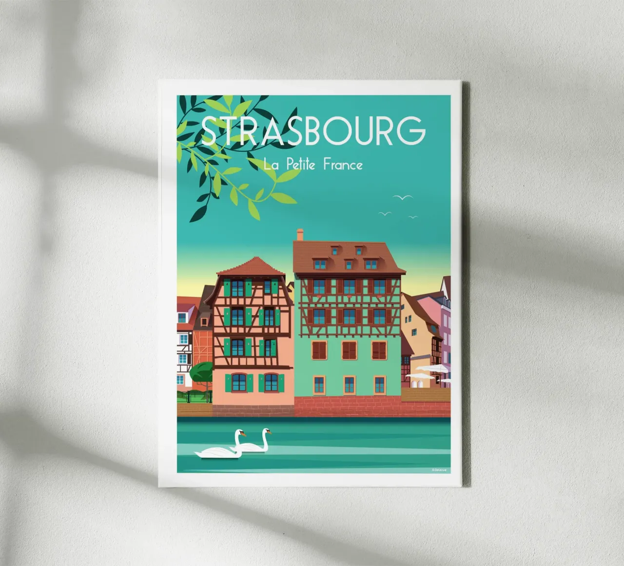 STRASBURGO tela con Cornice a cassetta da Raphaël Delerue