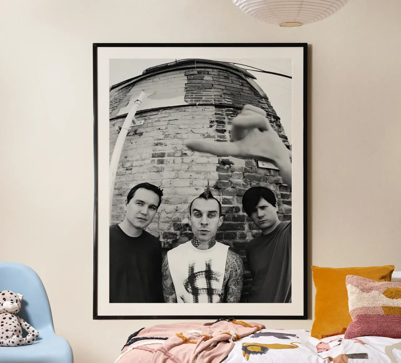 Blink 182 poster con telaio in alluminio da Musadad Shop