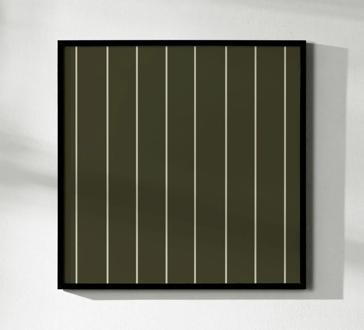 Dark olive green with skipping stone lines carta hahnemühle da TijanaArtStudio88