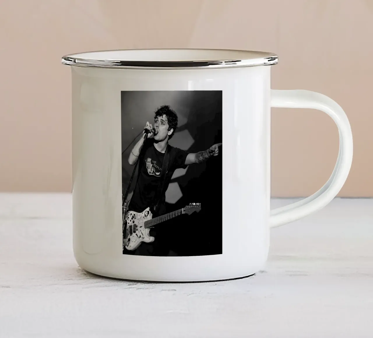 Billie Joe Armstrong tazza in smalto da Musadad Shop