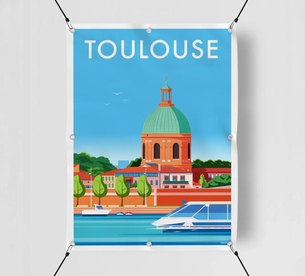 TOULOUSE telo in pvc da Raphaël Delerue