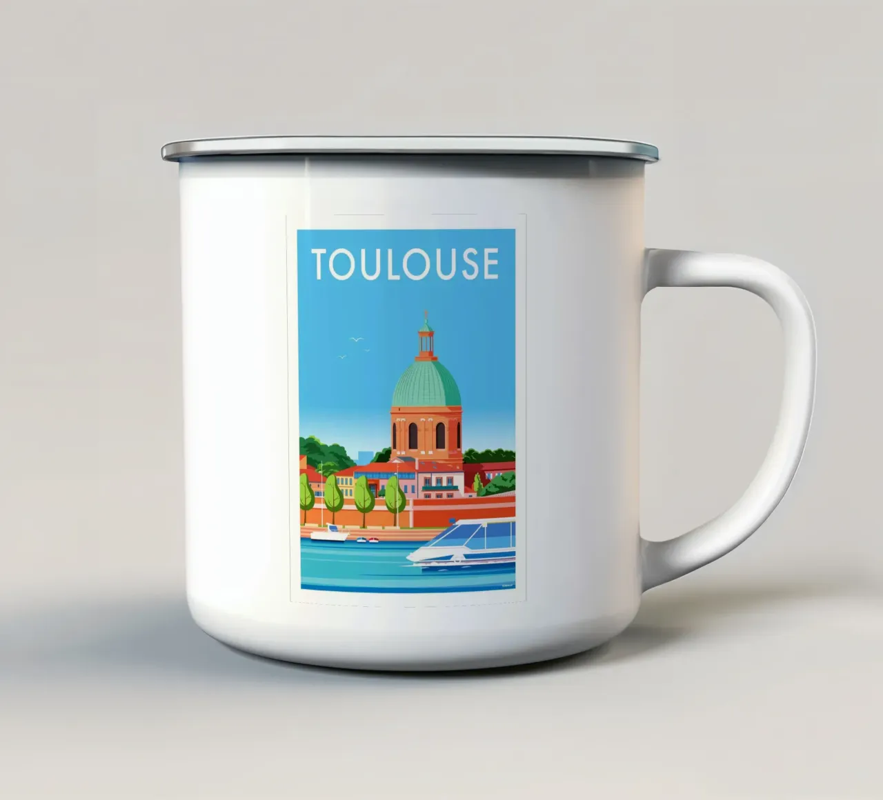 TOULOUSE tazza in smalto da Raphaël Delerue