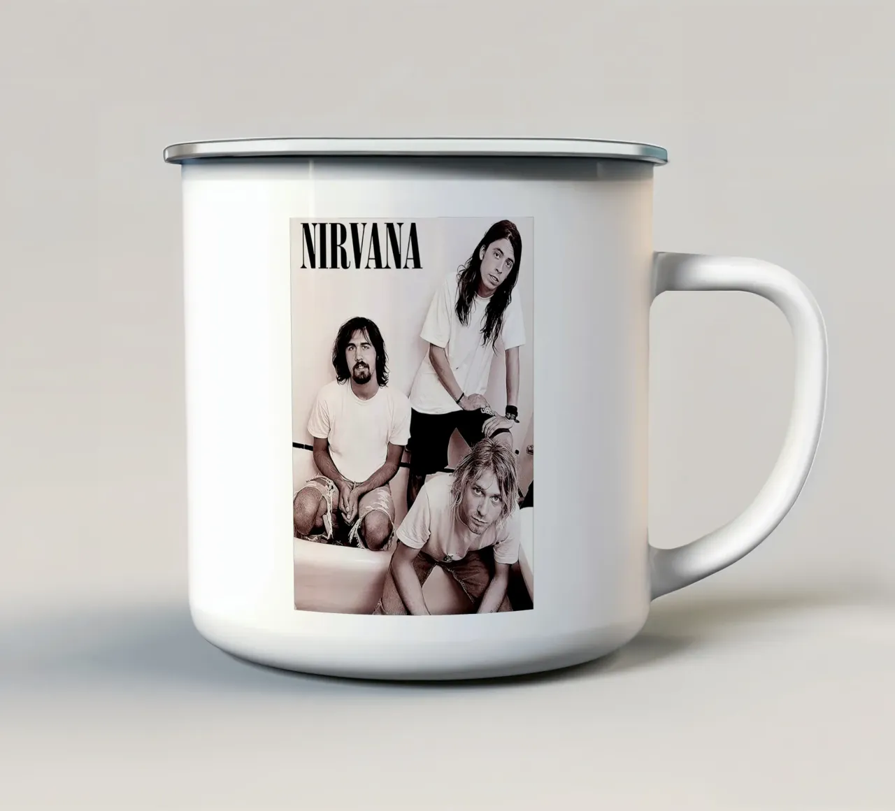 Nirvana tazza in smalto da Musadad Shop