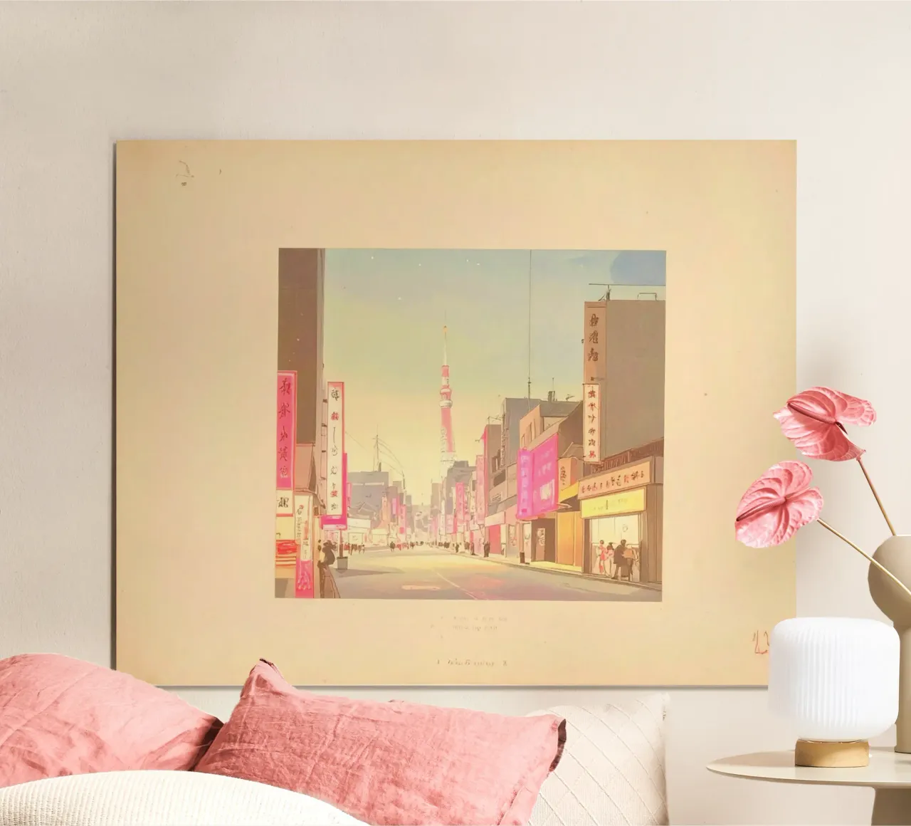 Paesaggio Giappone poster da pixel