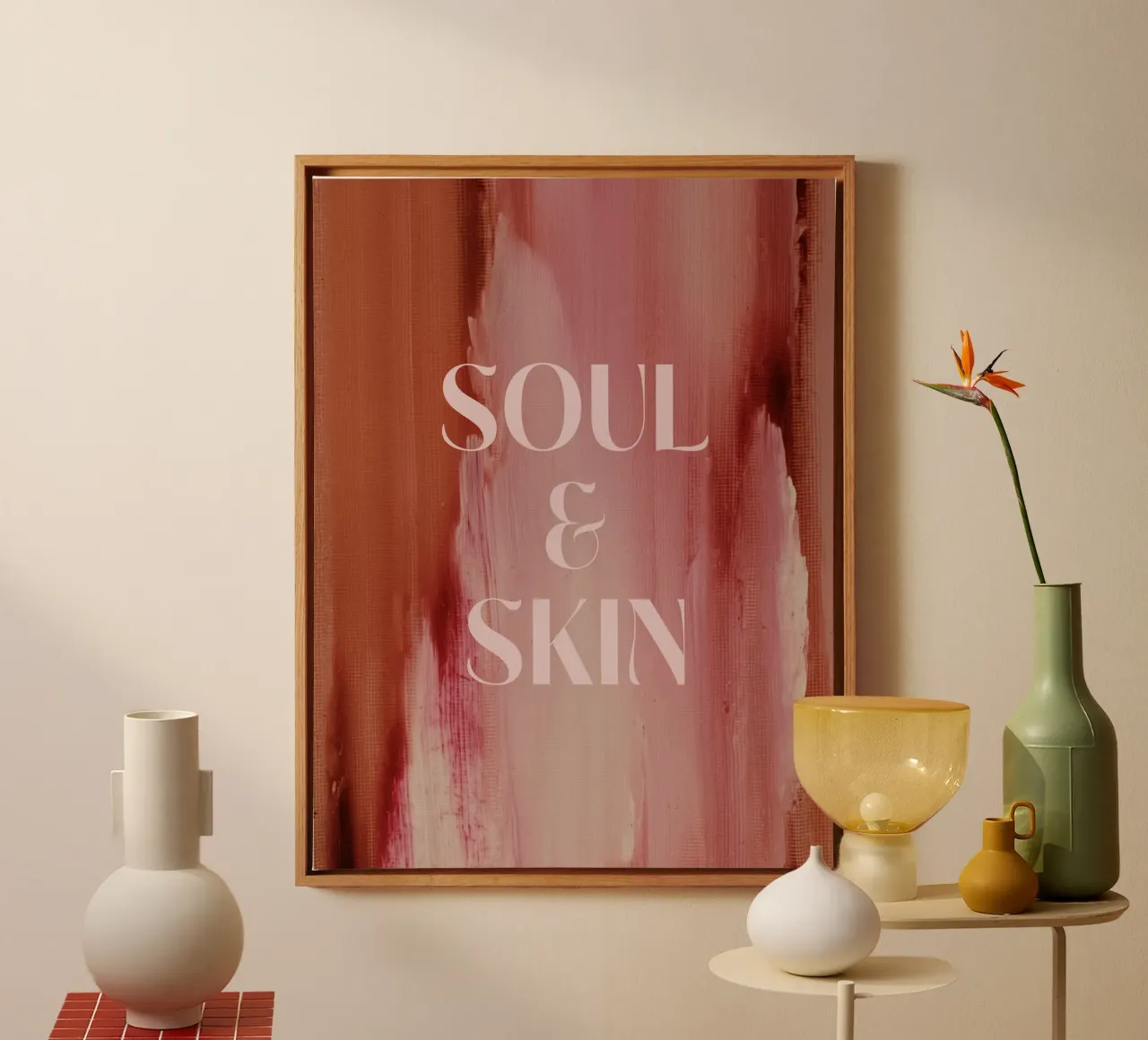 Soft Poems No 08 tela con Cornice a cassetta da treechild