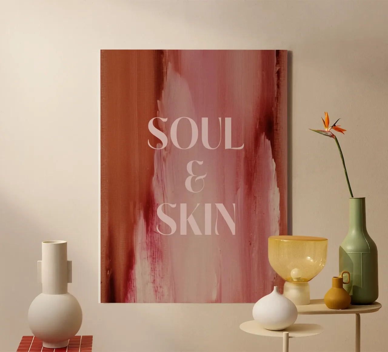 Soft Poems No 08 tela con Cornice a cassetta da treechild