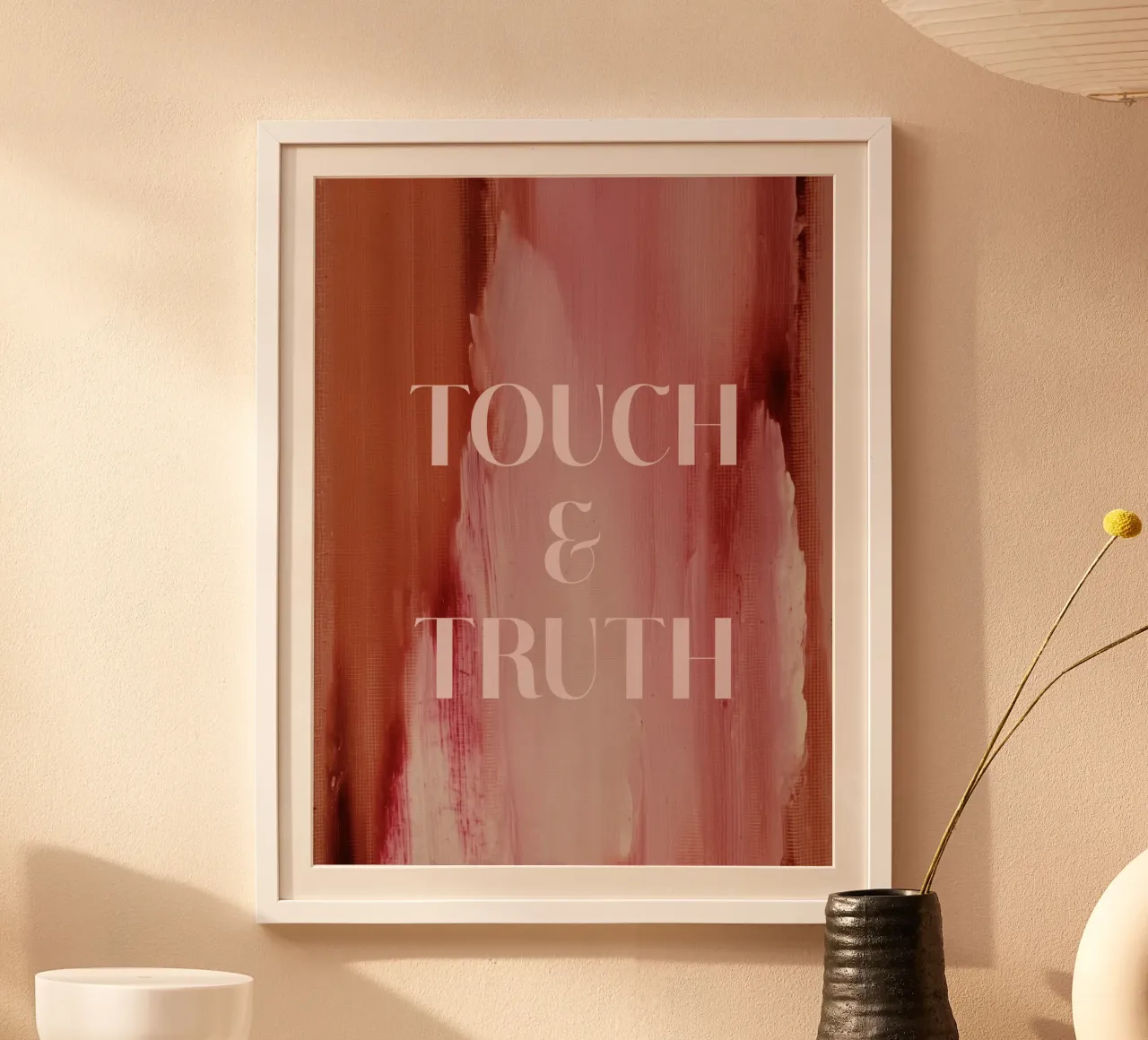 Soft Poems No 10 poster con telaio in legno da treechild