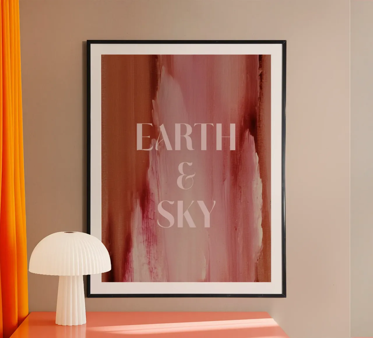 Soft Poems No 11 poster con telaio in legno da treechild