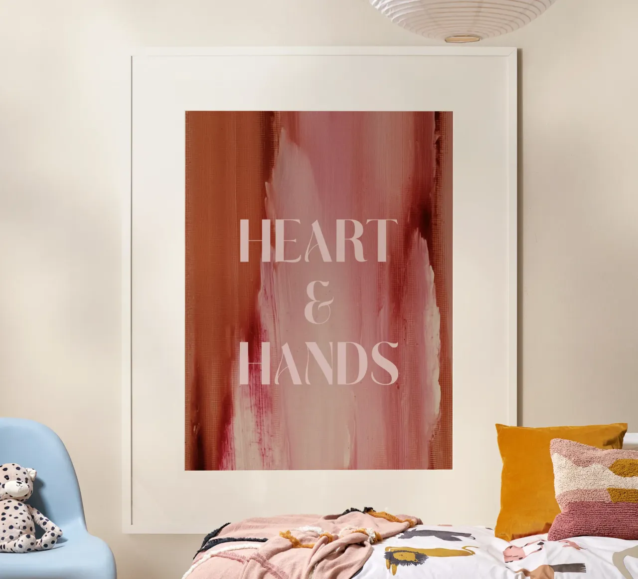 Soft Poems No 12 poster con telaio in legno da treechild